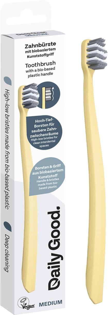 Daily Good. Deep Clean Zahnbürste mit Hoch-Tief-Borsten Medium