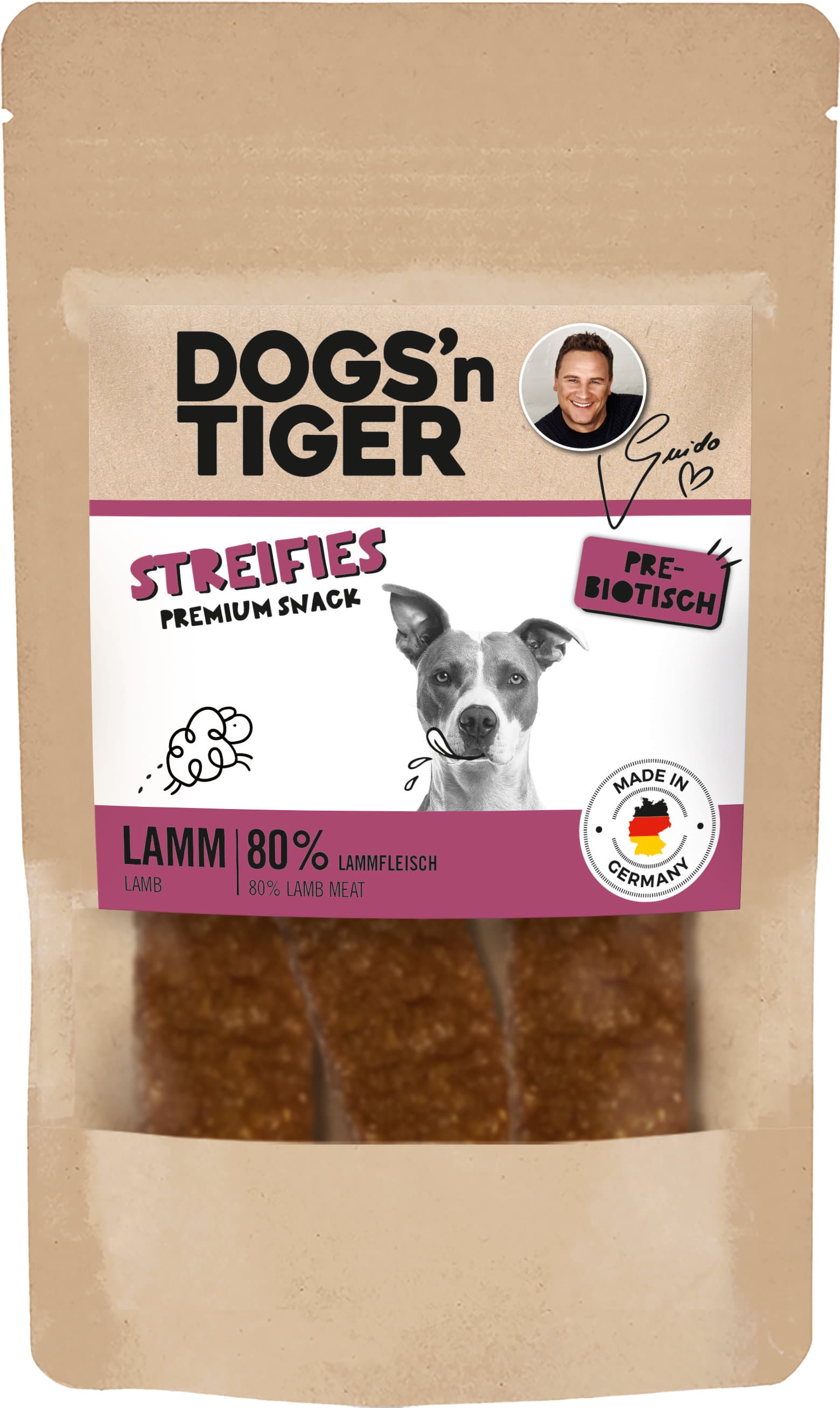 Dogs'n Tiger Hundesnack Streifies Lamm