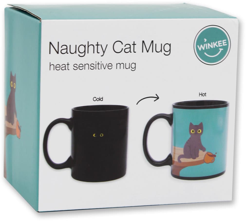 Winkee Kaffeebecher Freches Kätzchen 350ml
