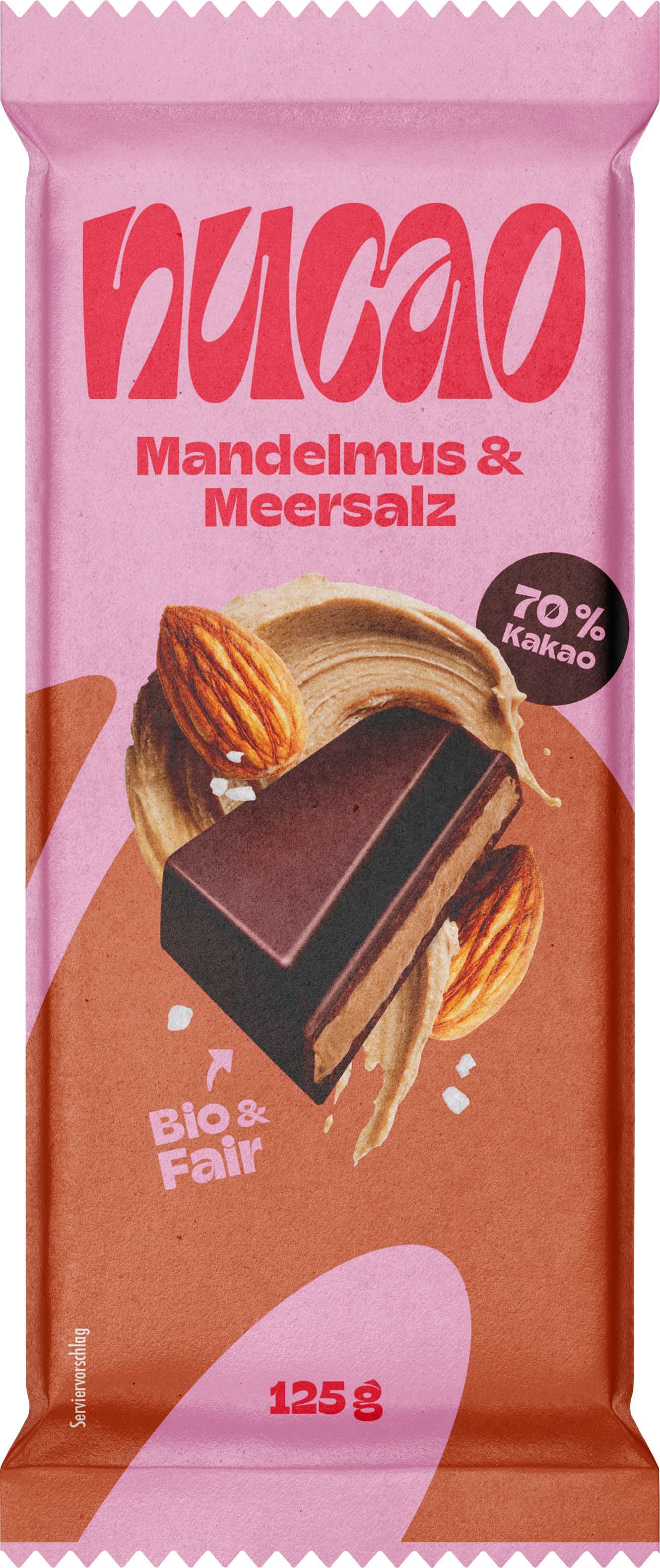 nucao Tafelschokolade Mandelmus & Meersalz