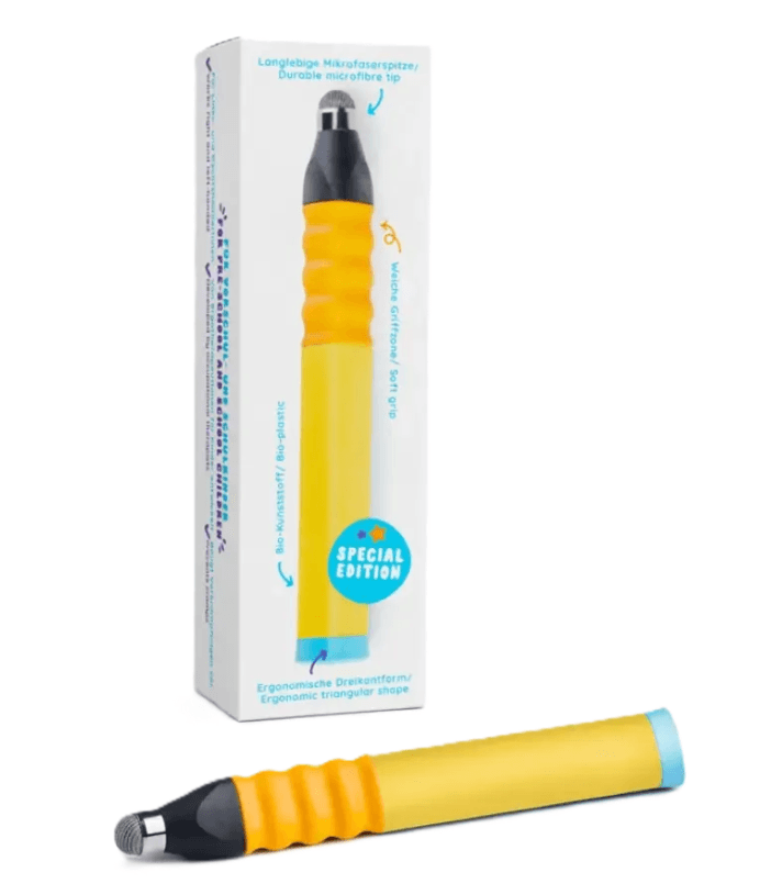 EDURINO Ergonomischer Eingabestift Biene Maja – Gelber Lernstift für Kinder