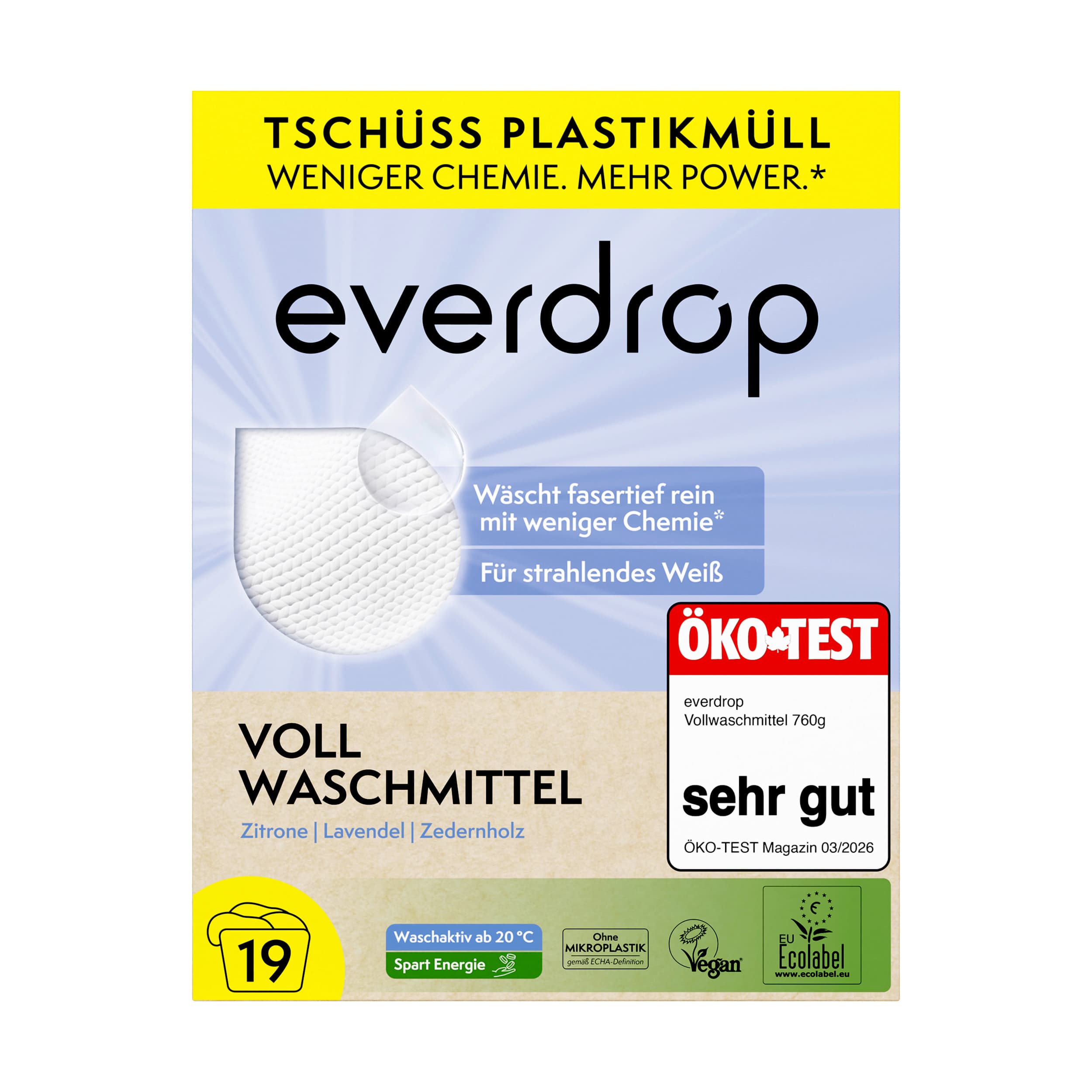 everdrop Vollwaschmittel Pulver