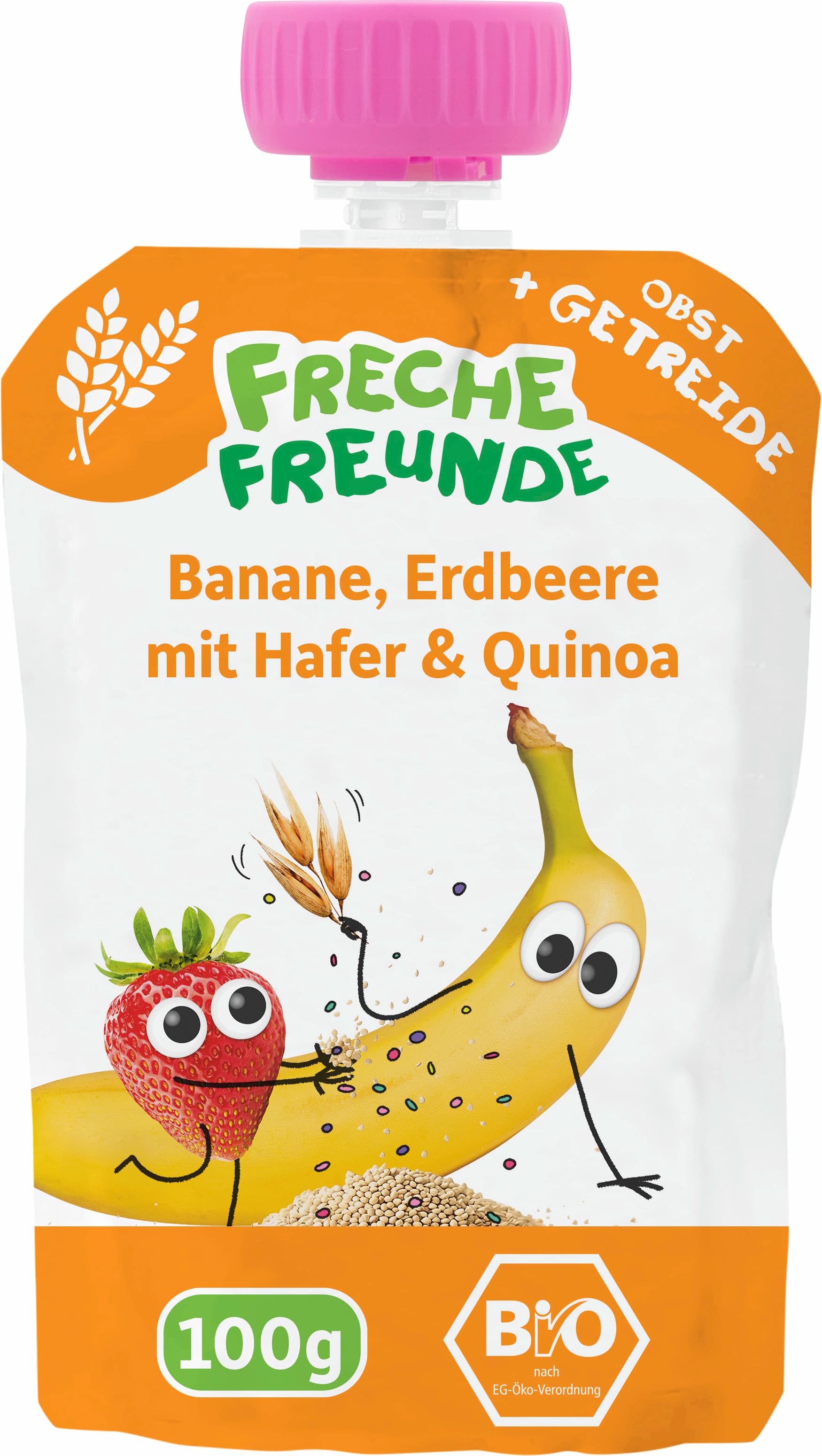 Freche Freunde Quetschie Banane, Erdbeere mit Hafer & Quinoa