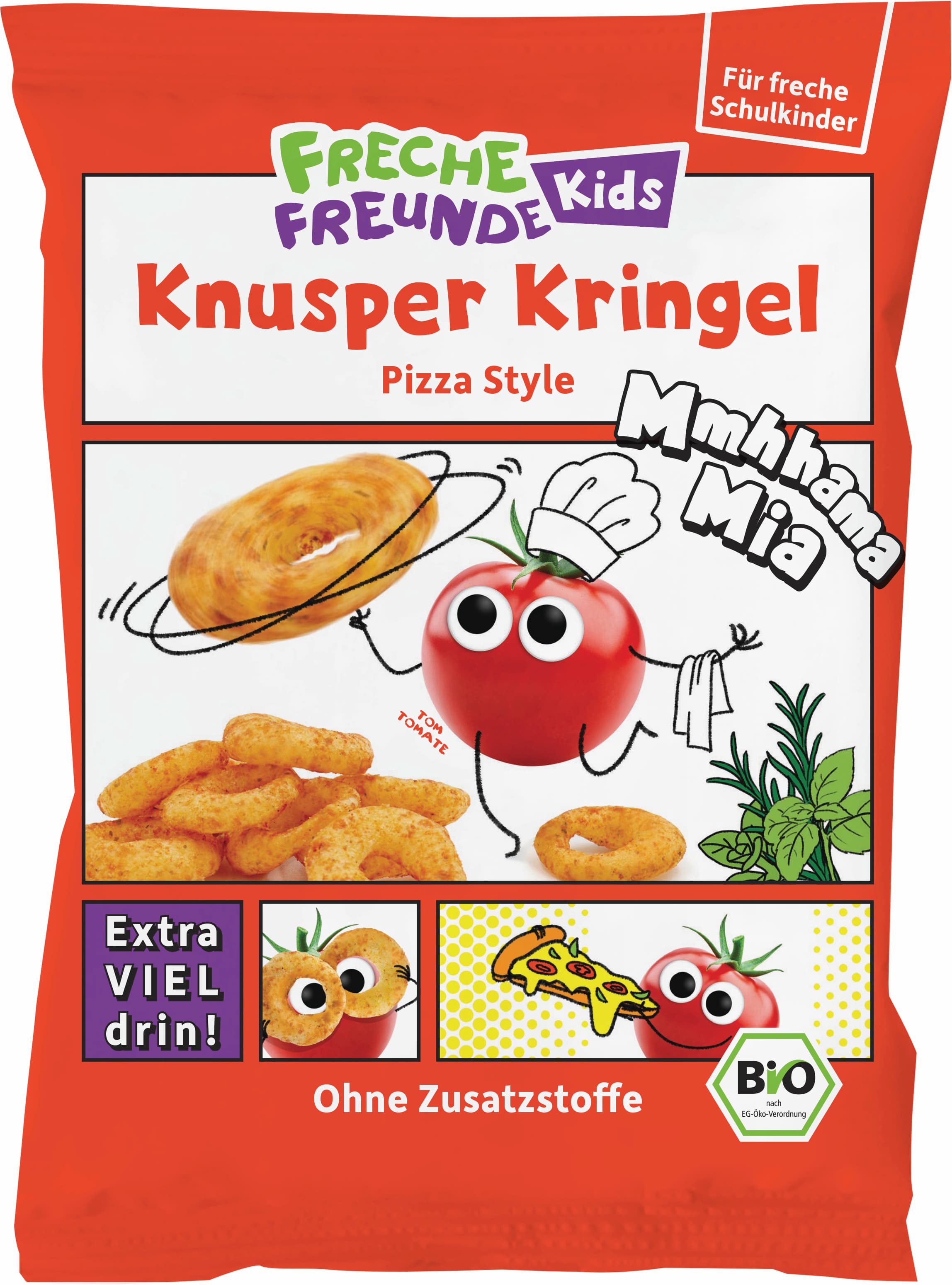 Freche Freunde Kids Bio Knusper Kringel Pizza Style