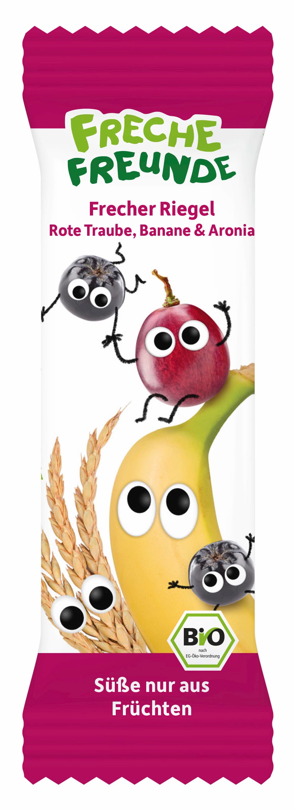 Freche Freunde Bio Riegel Banane, Rote Traube & Aronia