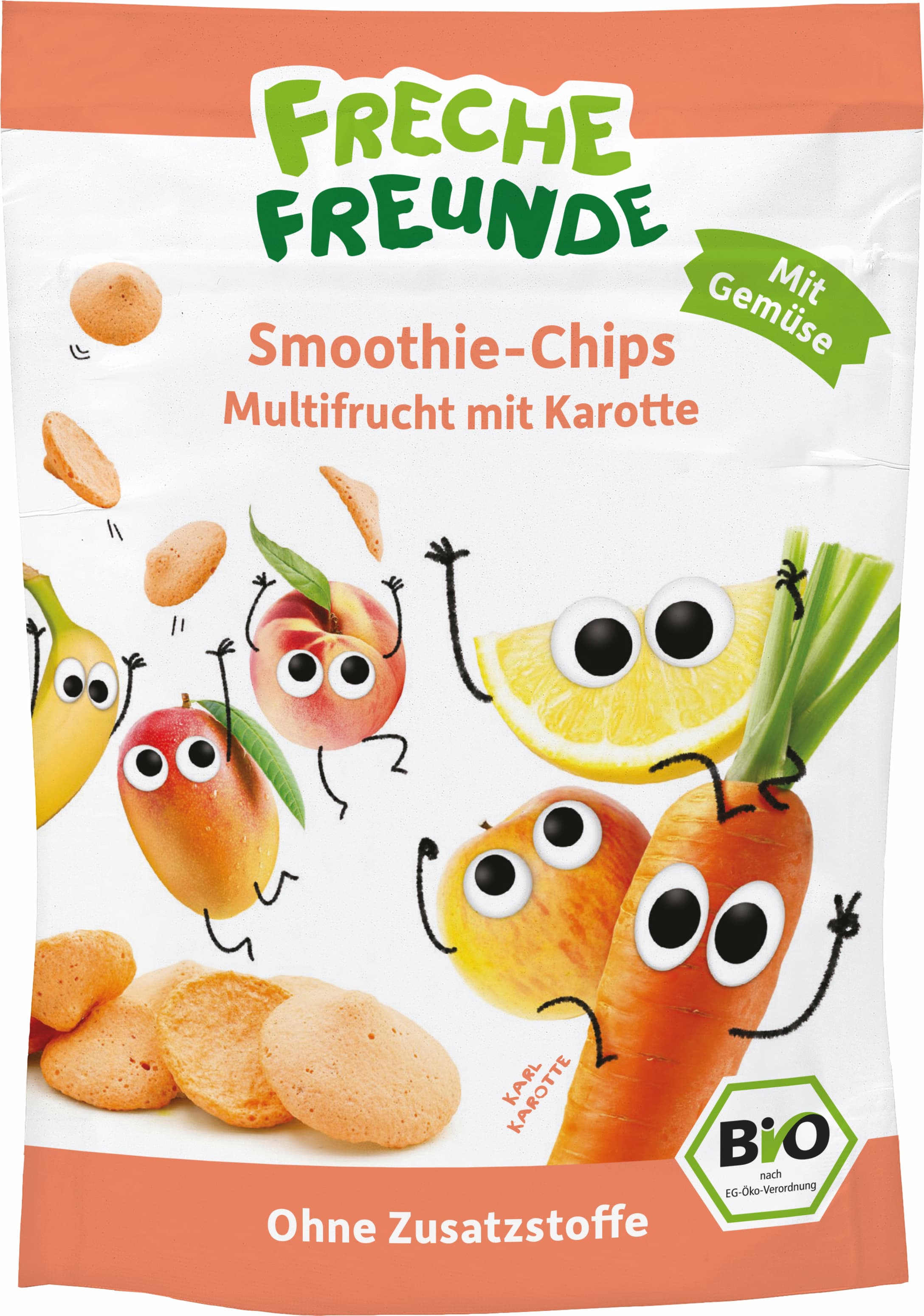 Freche Freunde Bio Smoothie-Chips Multifrucht mit Karotte