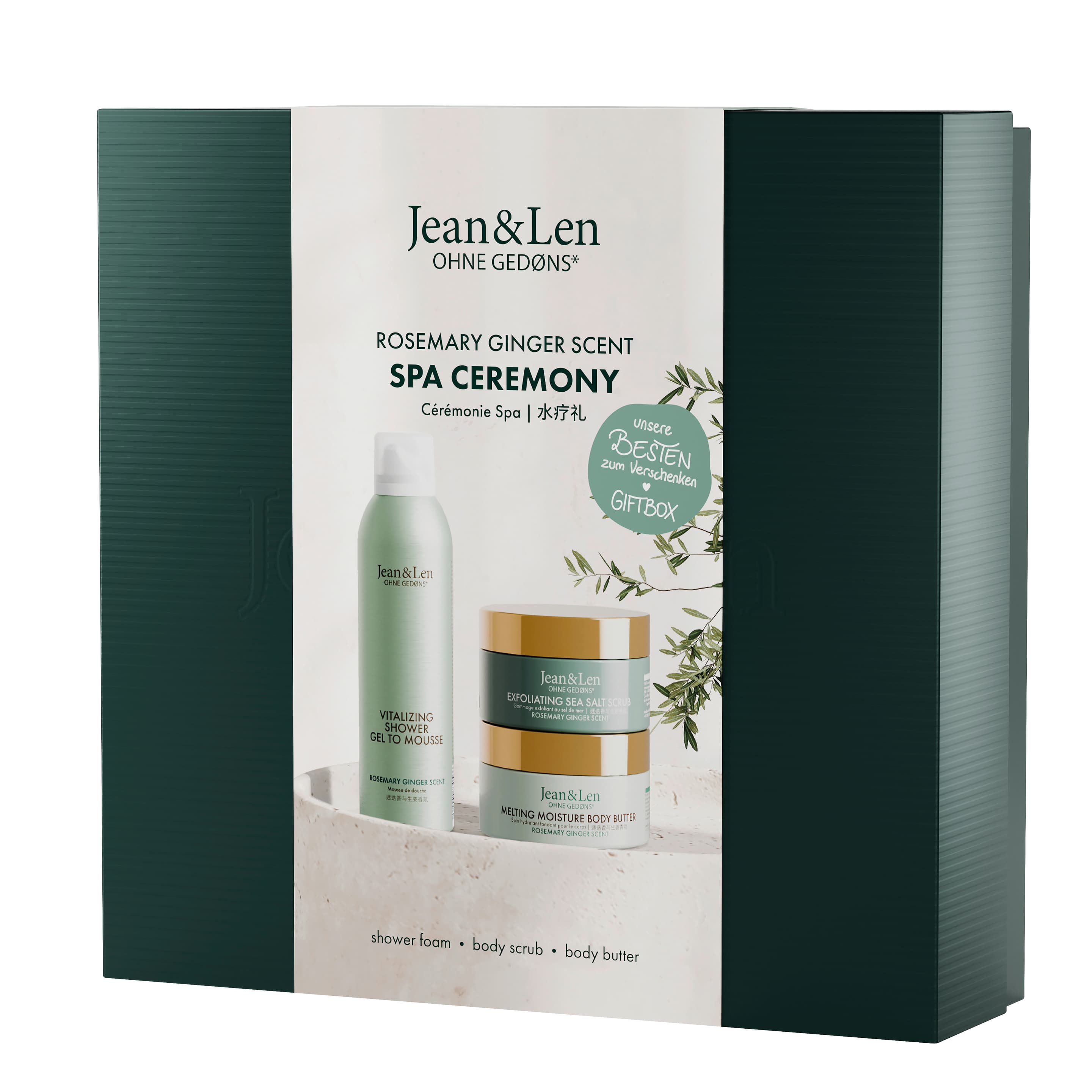 Jean&Len Spa Ceremony Rosemary/Ginger Geschenkpackung