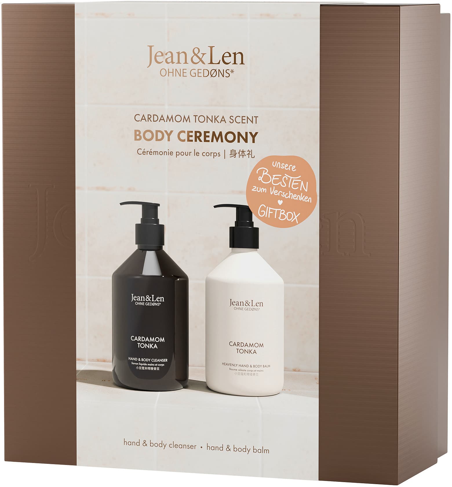 Jean&Len Body Ceremony Giftbox Cardamom/Tonka Geschenkpackung
