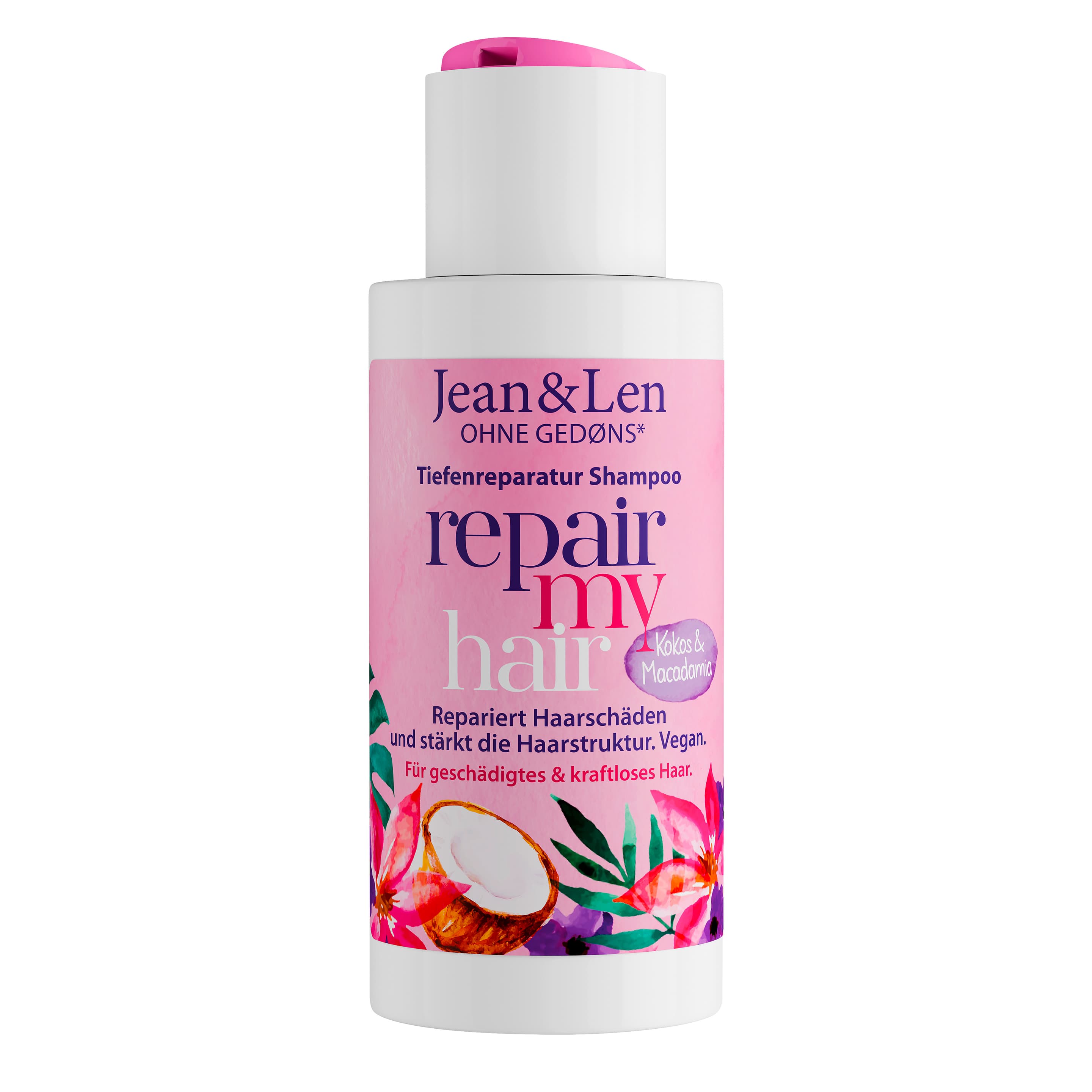Jean&Len Shampoo Repair Kokosöl & Macadamia
