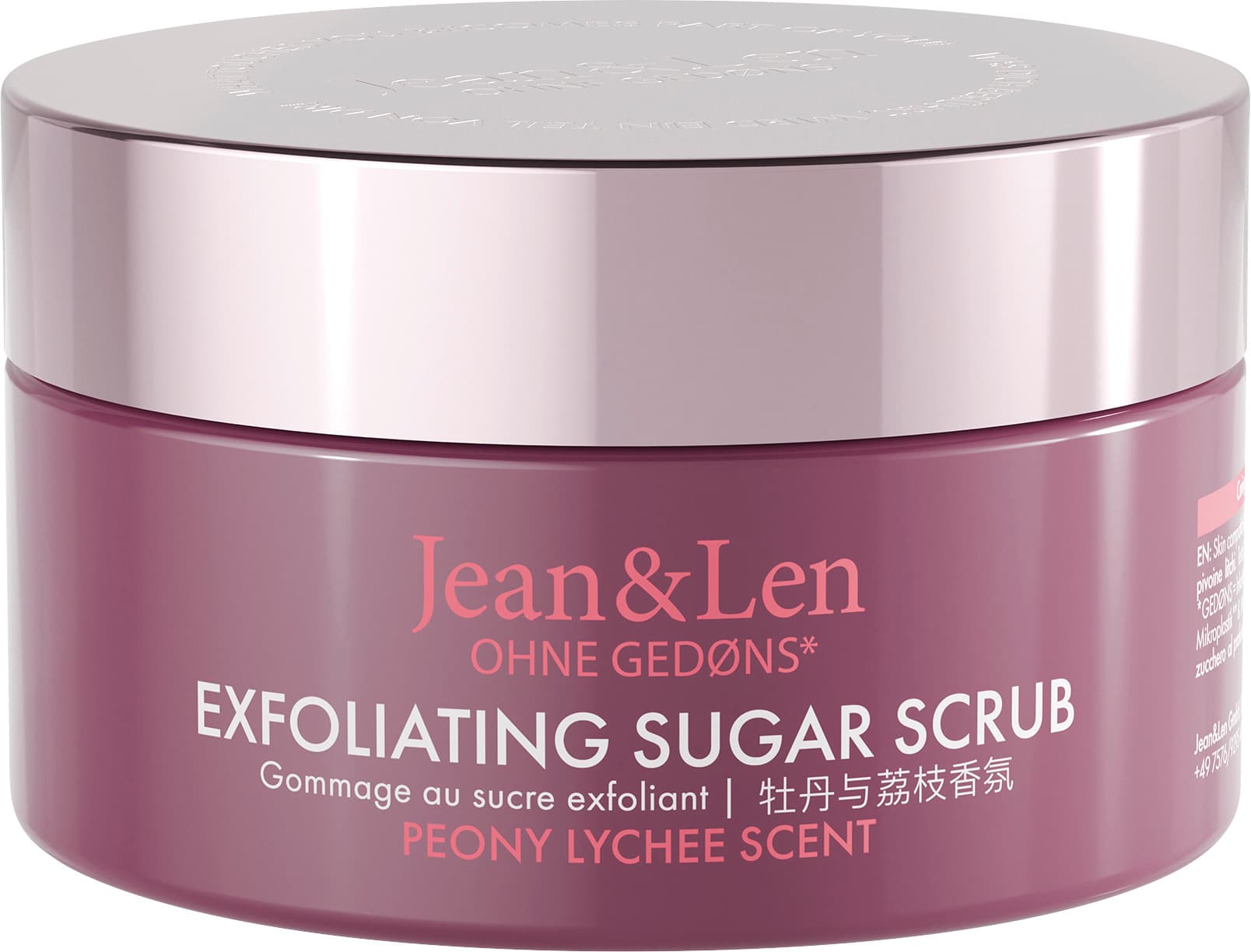 Jean&Len Body Sugar Scrub Peony/Lychee