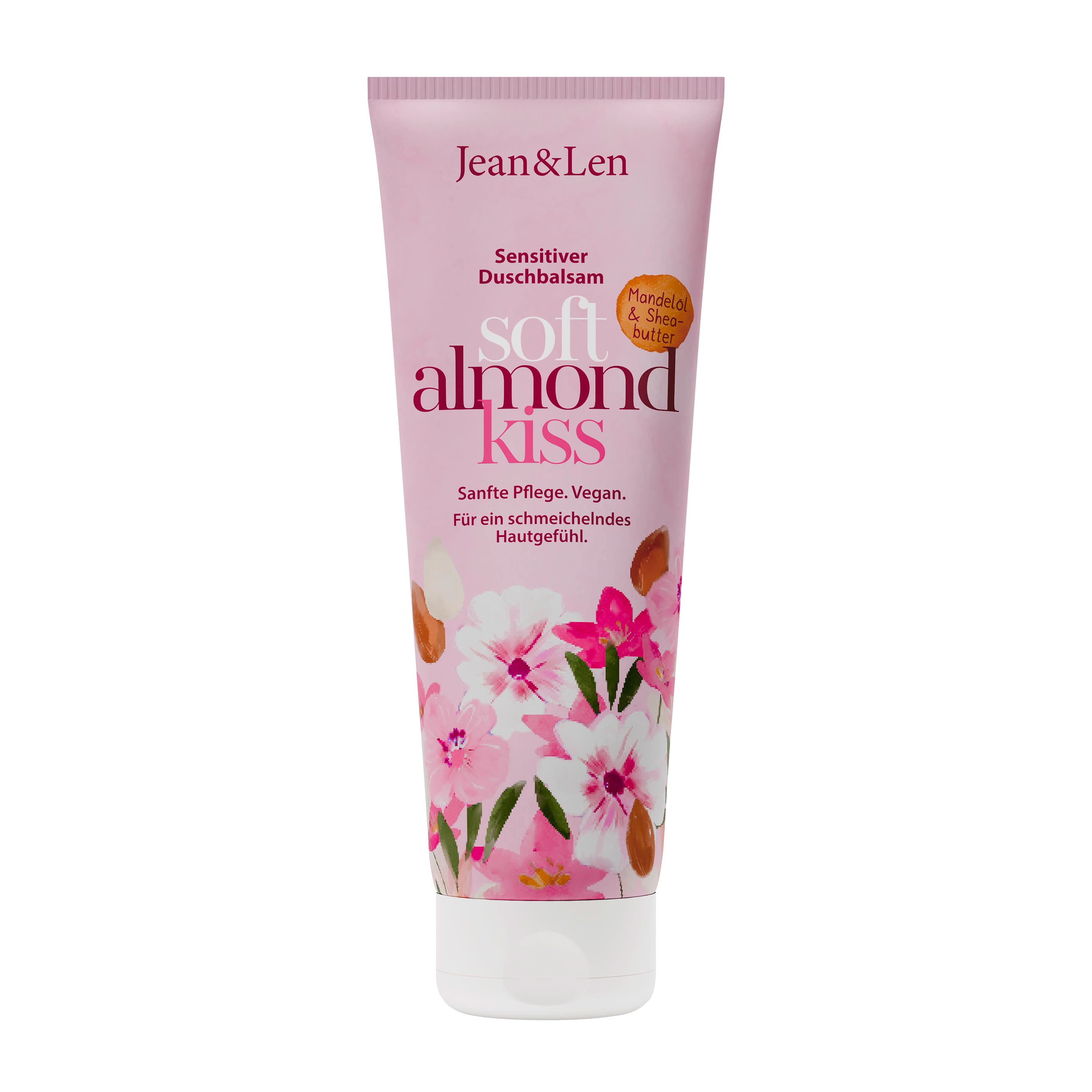 Jean&Len Sensitiver Duschbalsam Soft Almond Kiss Mandelöl&Sheabutter