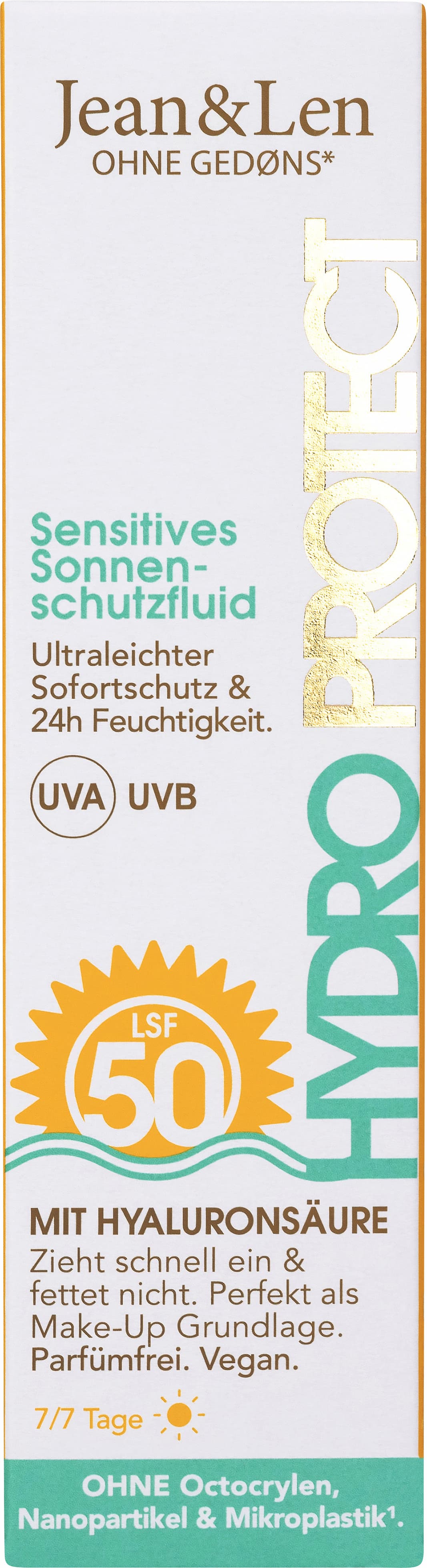 Jean&Len Fluido Protector Solar Sensitive Hydro SPF 50