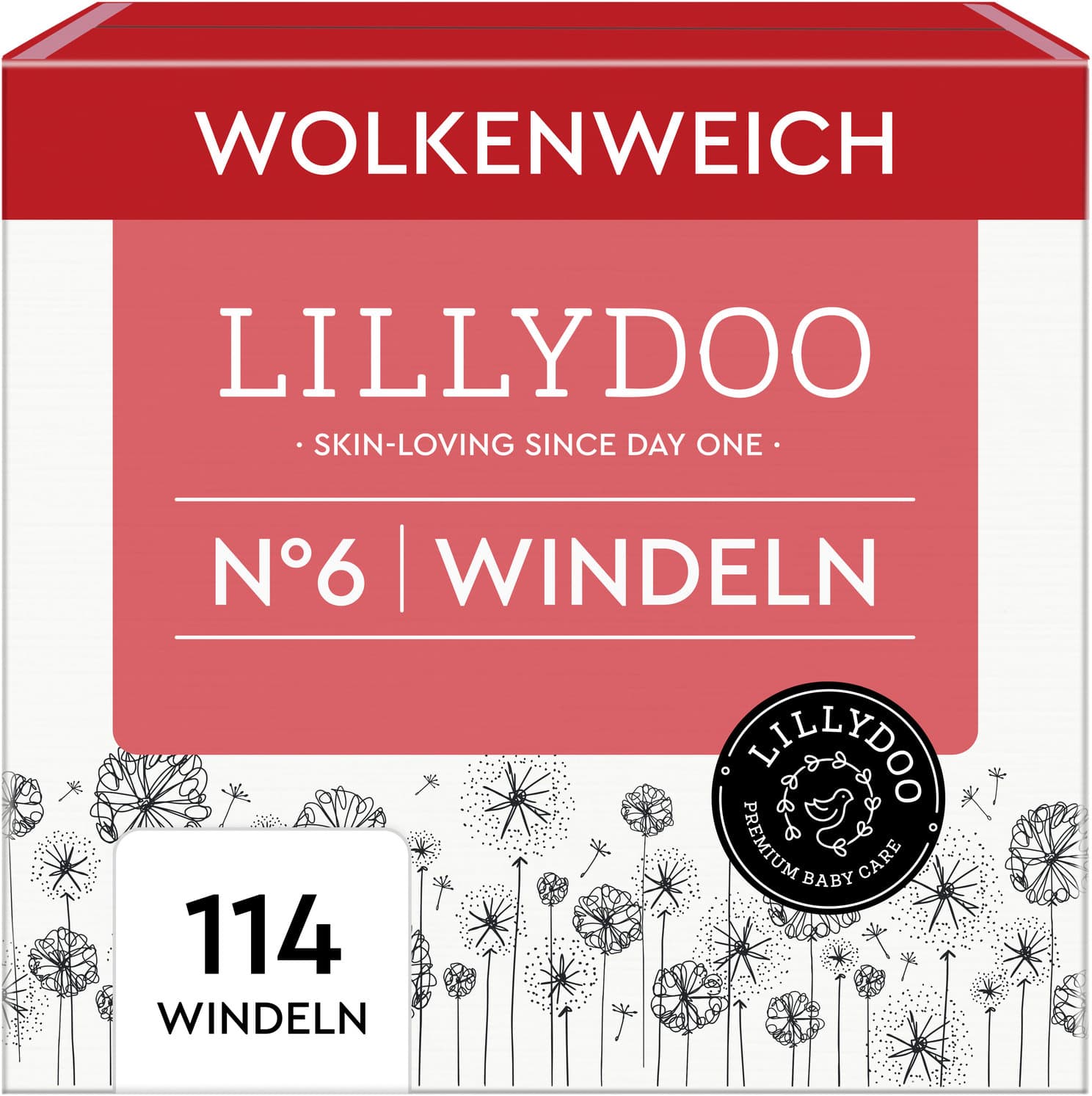 LILLYDOO Hautfreundliche Windeln Monatsbox, Größe 6 (13+kg)