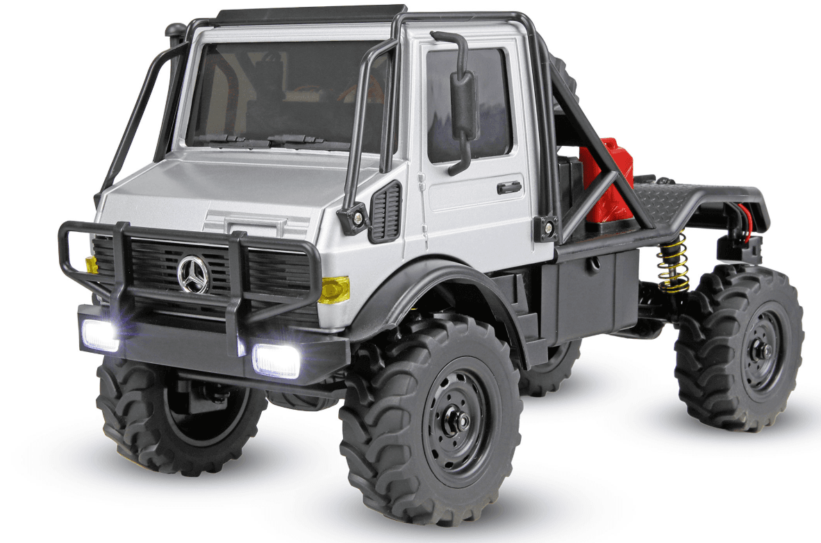 Amewi Mercedes-Benz Unimog U4000 Scale Crawler 4WD 1:18 RTR grau