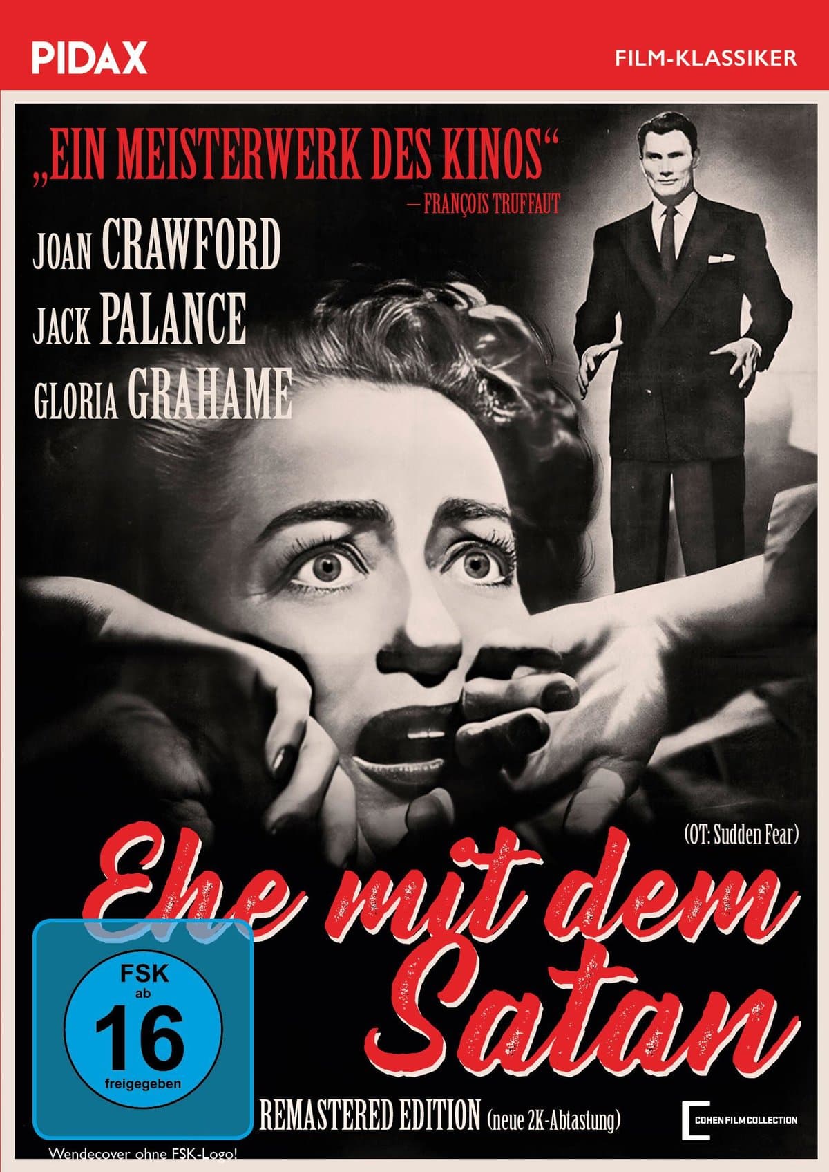 Ehe mit dem Satan (Sudden Fear) - Remastered Edition / Film-Noir-Meisterwerk mit Starbesetzung (neue 2K-Abtastung) (Pidax