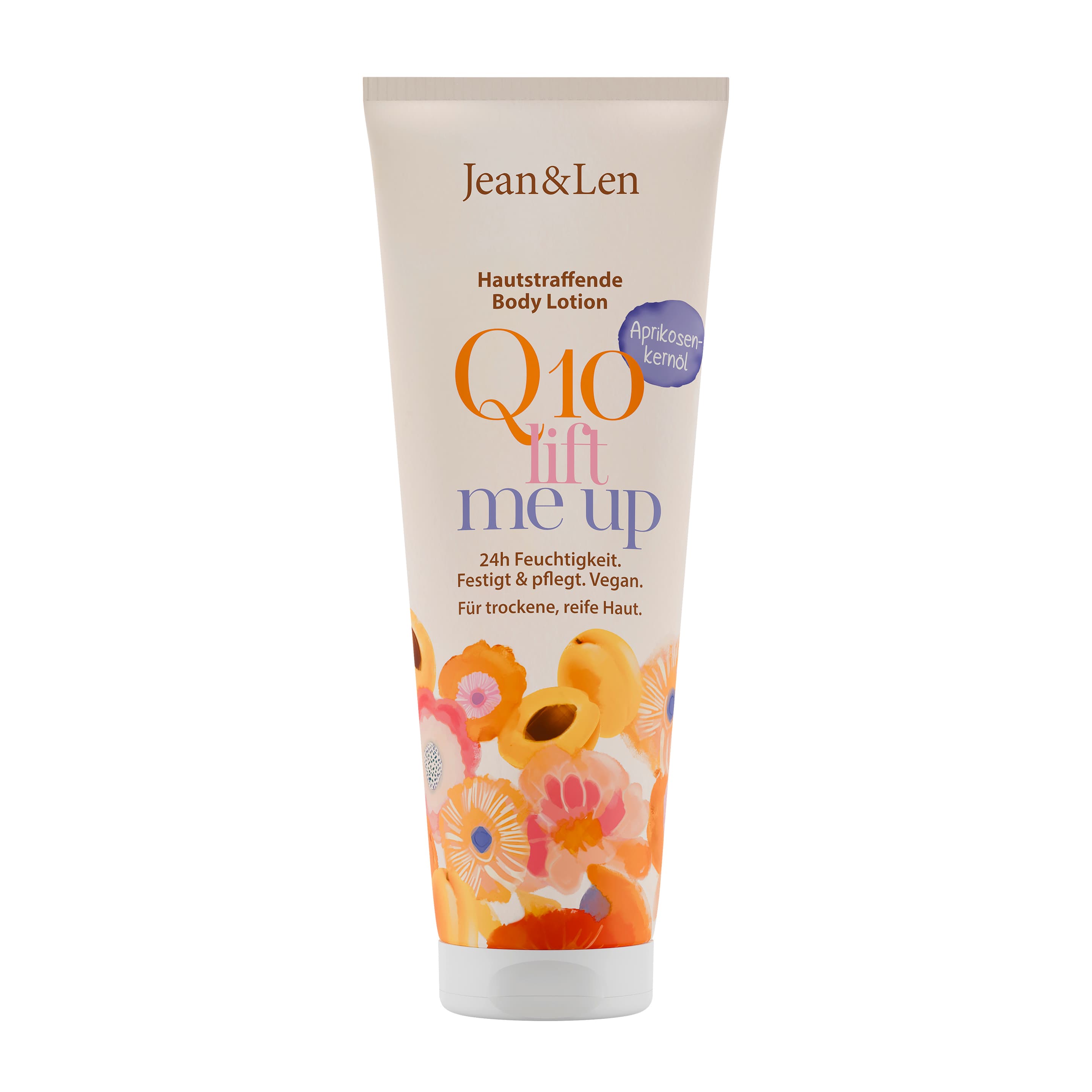 Jean&Len Hautstraffende Bodylotion Aprikosenkernöl & Q10