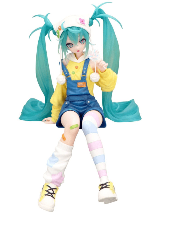 Hatsune Miku Noodle Stopper PVC Statue Hatsune Miku Lollipop 15 cm