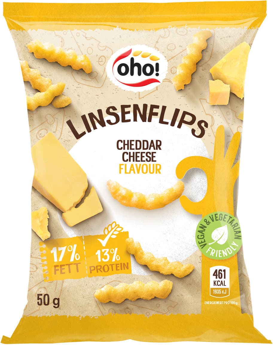 oho! Linsenflips Cheddar Cheese