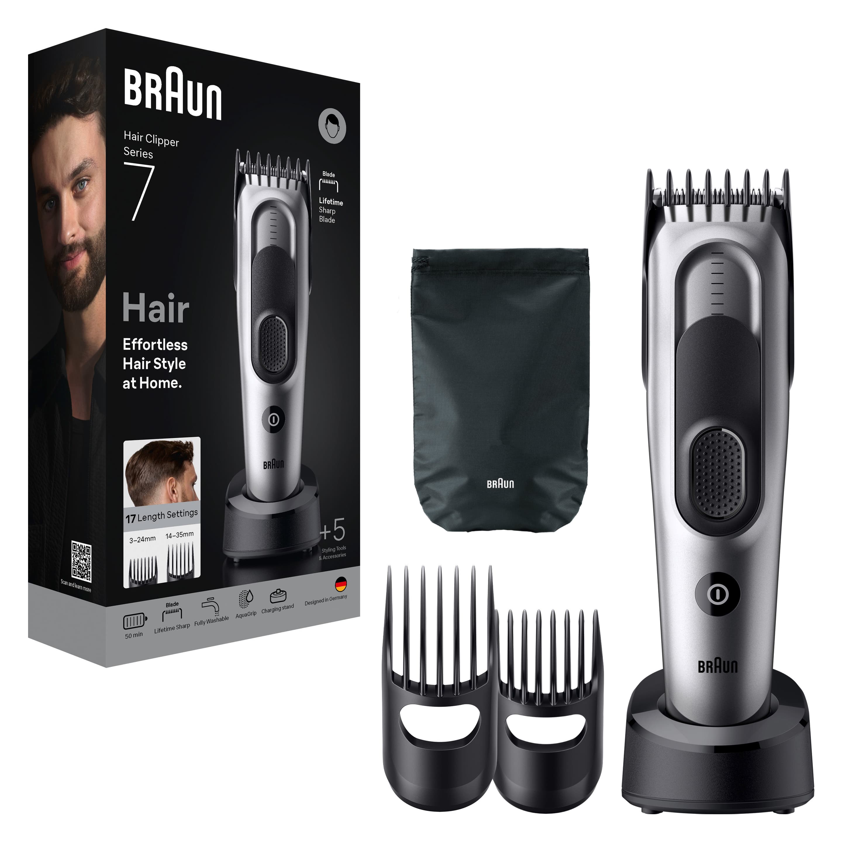 BRAUN Haarschneider Series 7 Hair Clipper HC7590