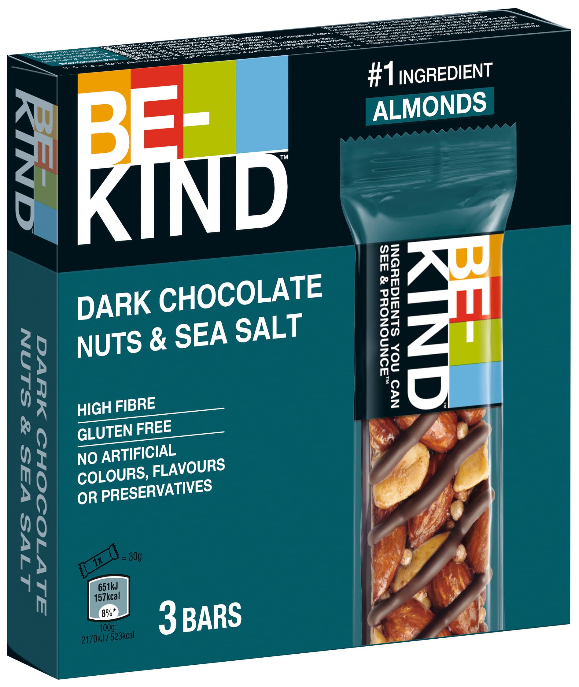BE-KIND® Dark Chocolate Nuts & SeaSalt