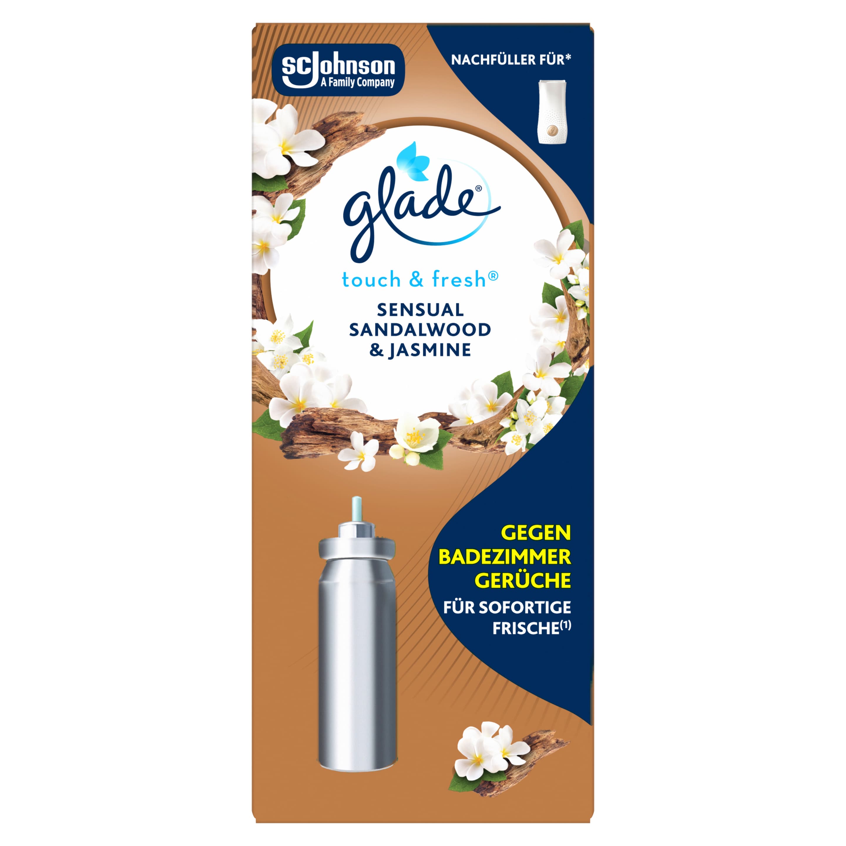 Glade Touch & Fresh Minispray Nachfüller Sensual Sandalwood & Jasmine