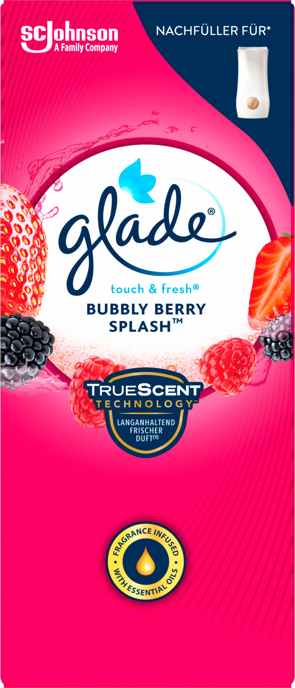 Glade Touch & Fresh Minispray Bubbly Berry Splash Nachfüllung