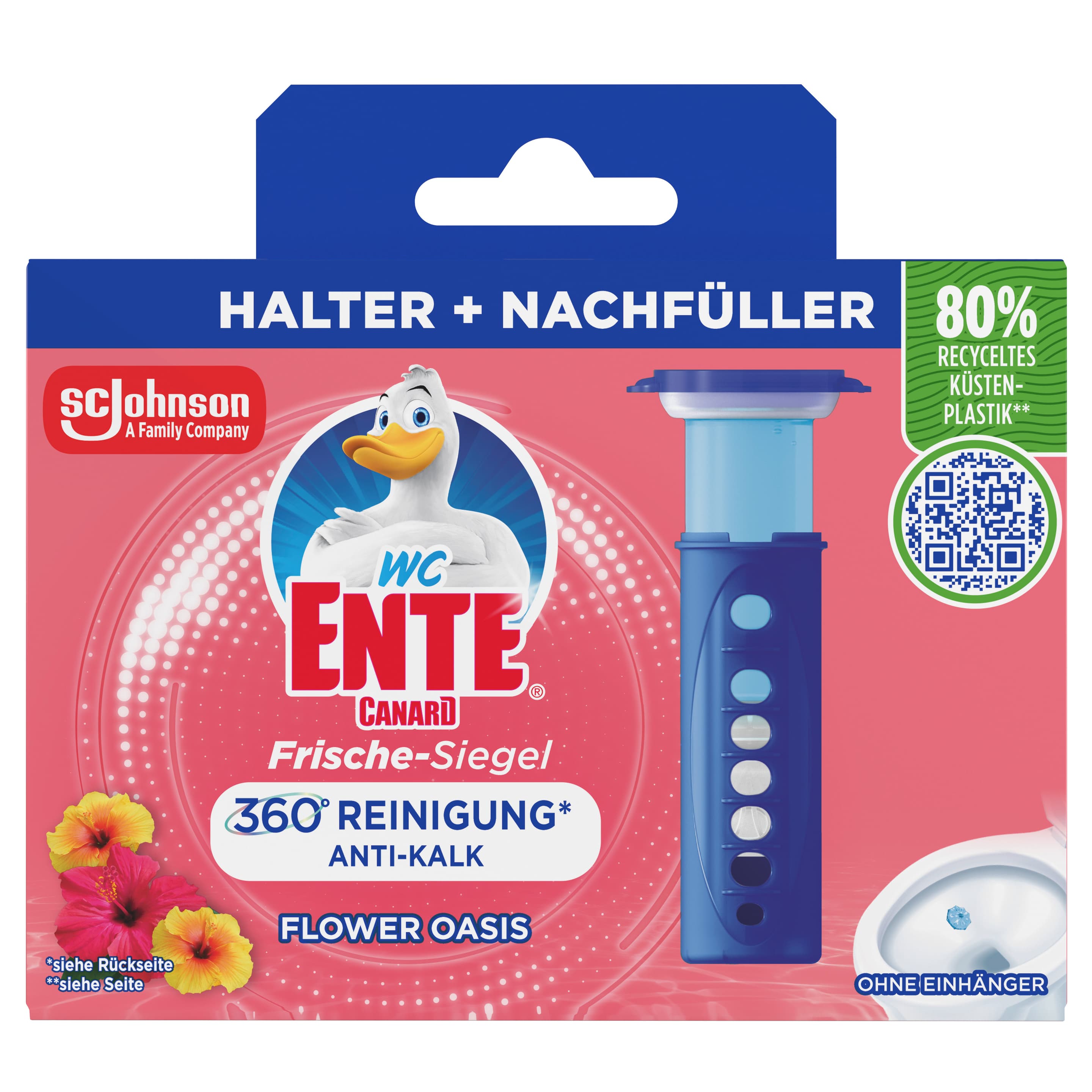 WC-Ente Frische Siegel Duft-WC-Reiniger Flower Oasis