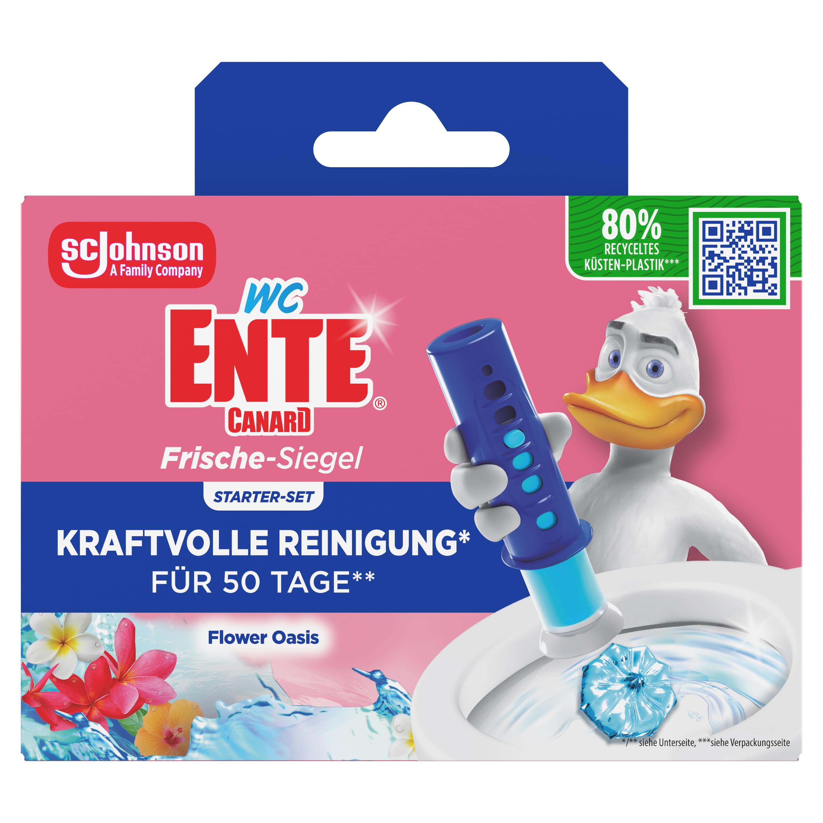 WC-Ente Frische Siegel Duft-WC-Reiniger Flower Oasis