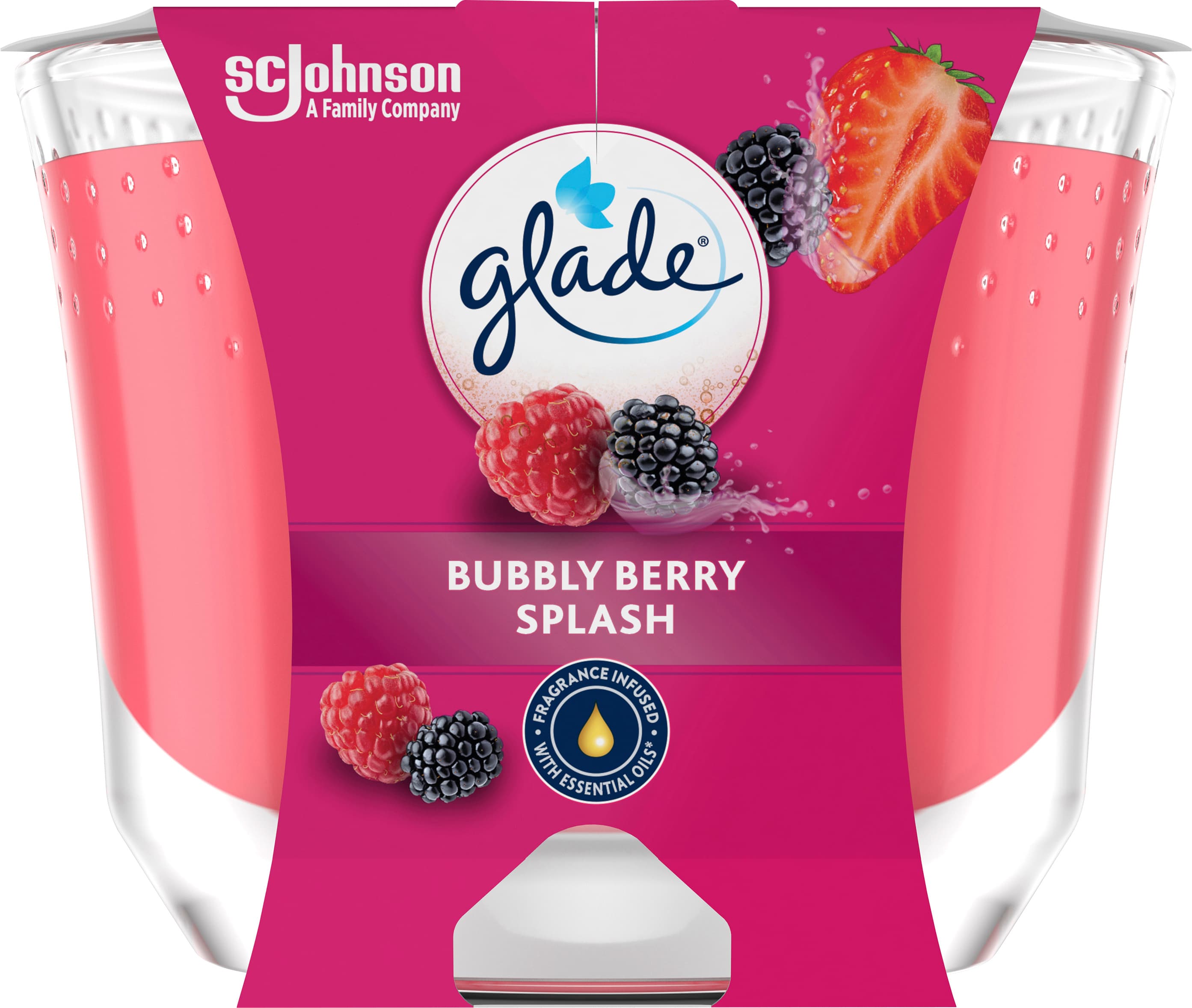 Glade Langanhaltende Duftkerze Bubby Berry Splash