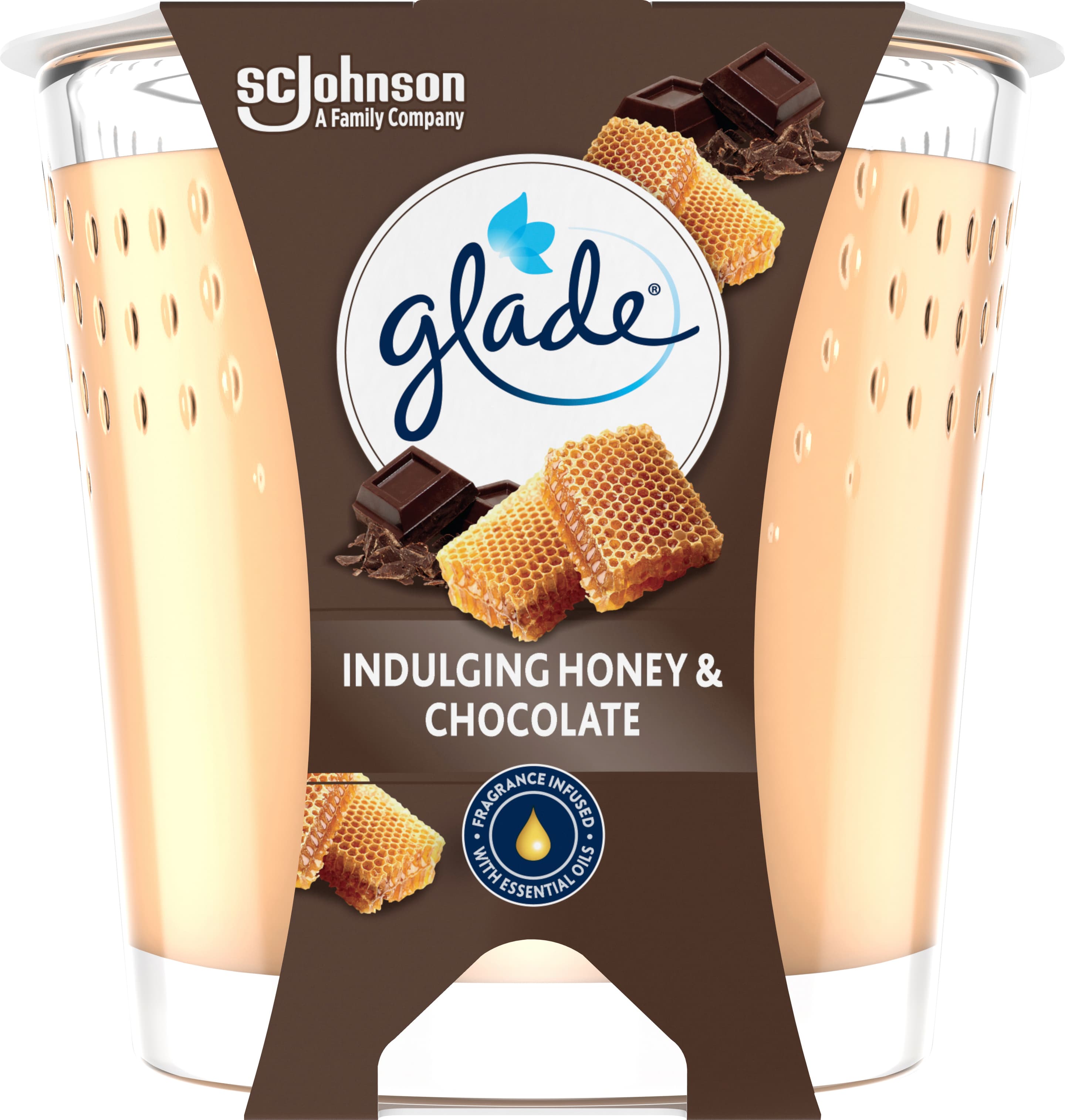Glade Duftkerze Indulging Honey & Chocolate
