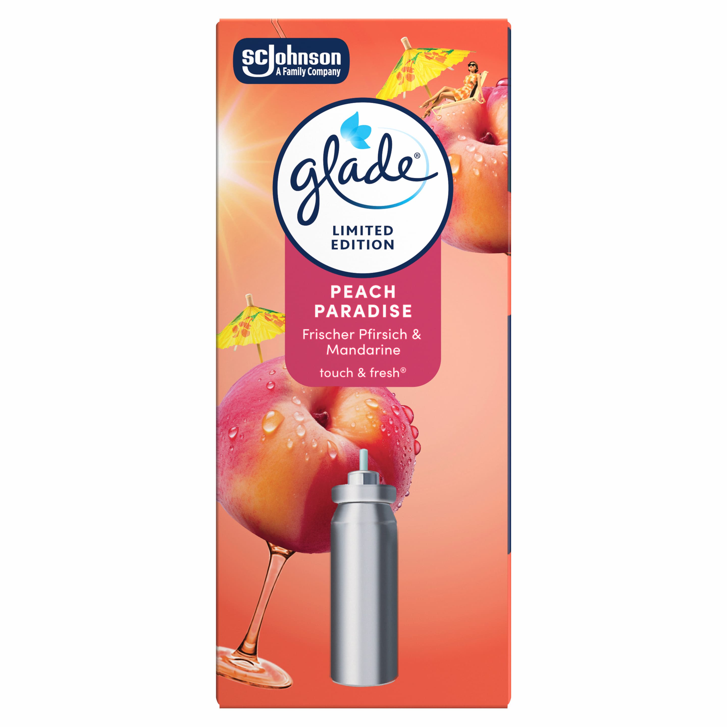 Glade Touch & Fresh Minispray Nachfüller Peach Paradise