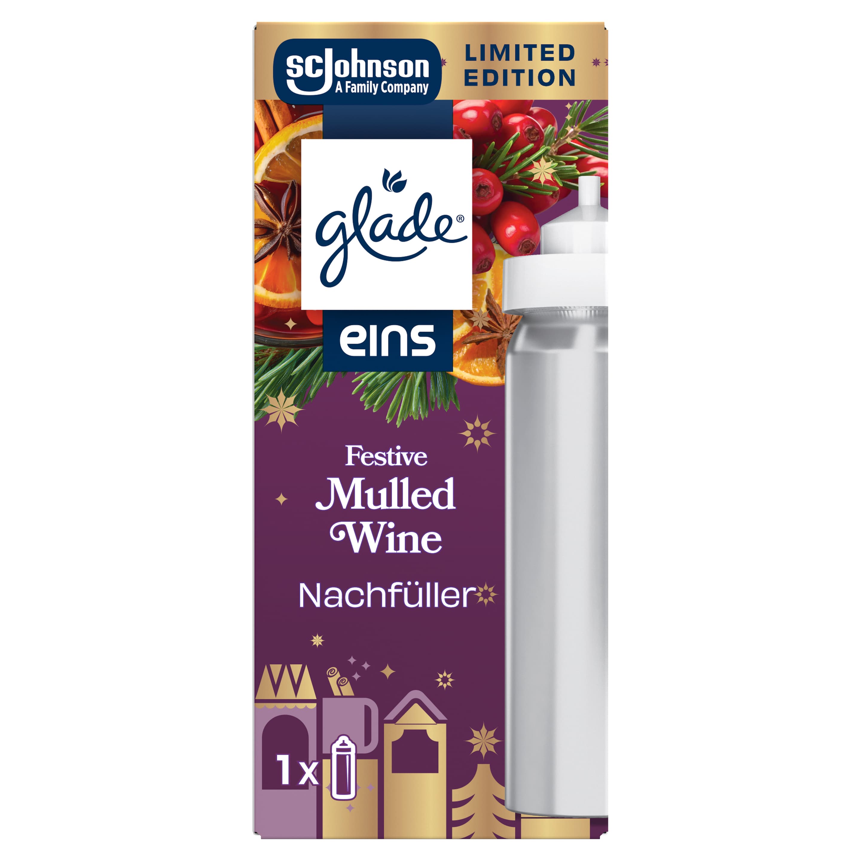 Glade® eins Nachfüller Festive Mulled Wine