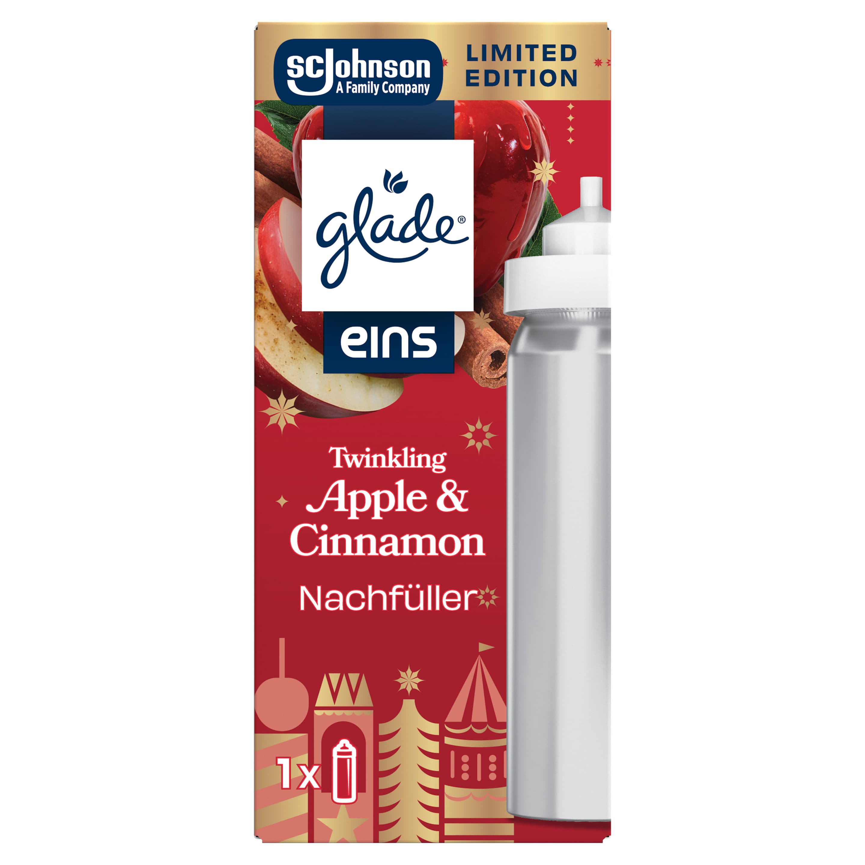 Glade® eins Nachfüller Twinkling Apple & Cinnamon