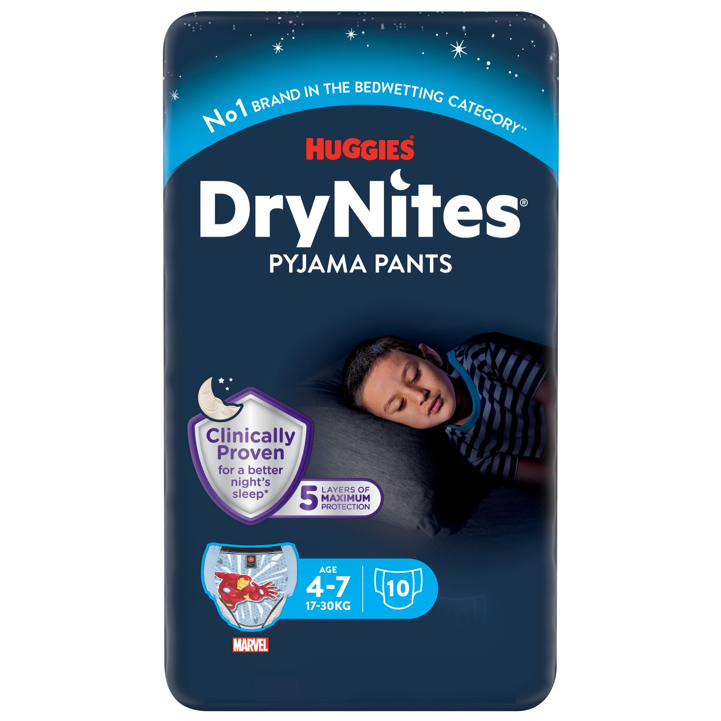 Huggies DryNites Boy 4-7 yrs.