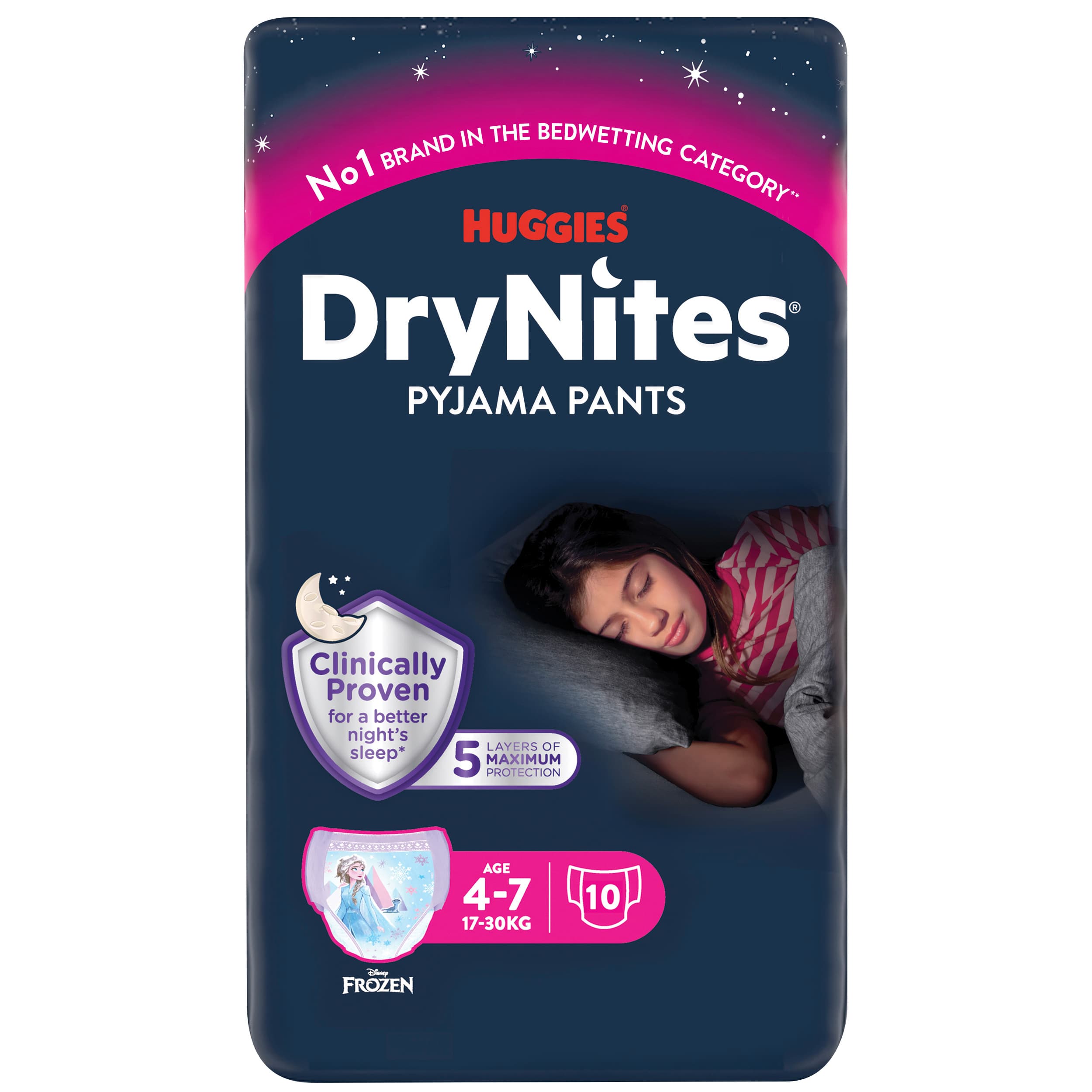 Huggies DryNites Girl 4-7 yrs.