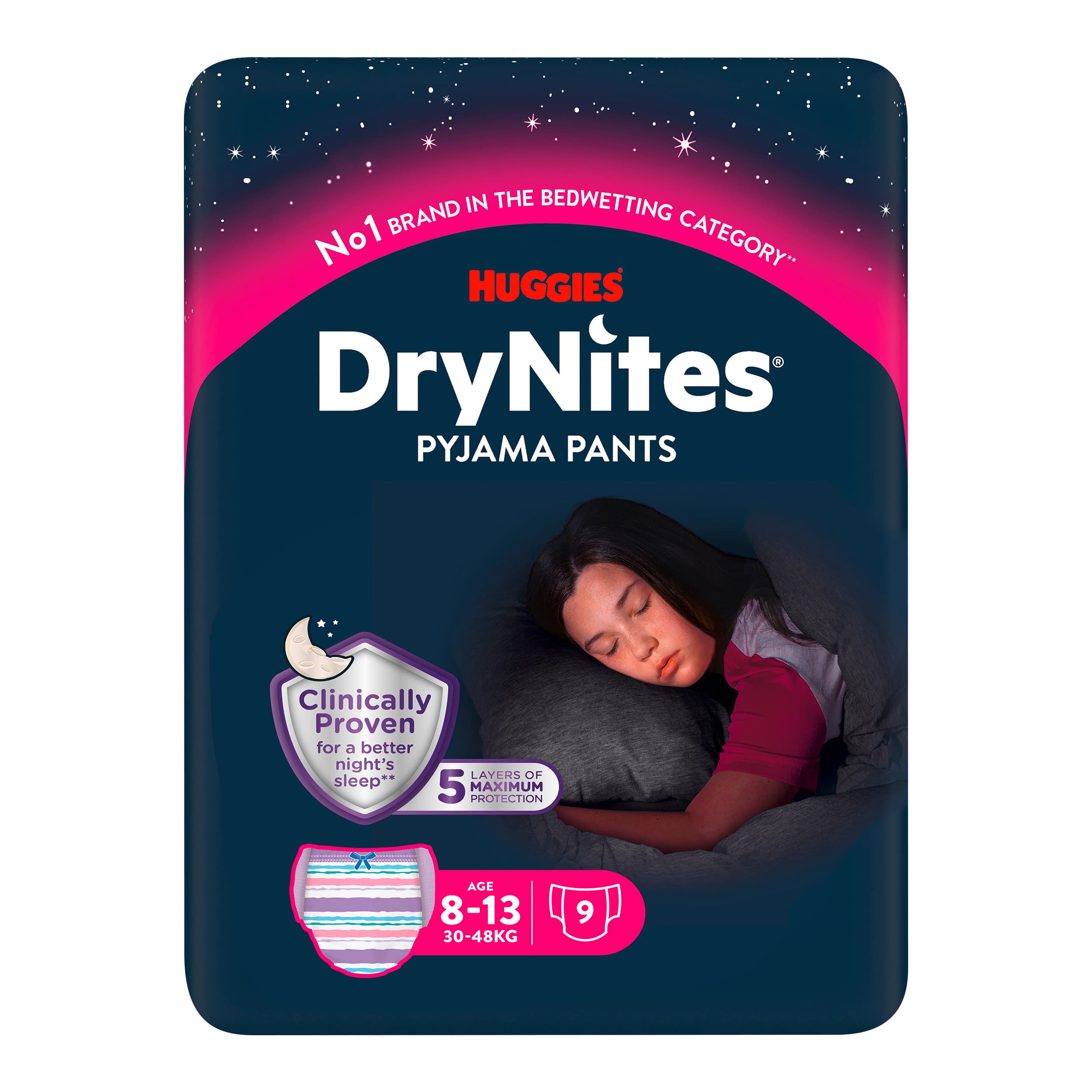 Huggies DryNites Girl 8-13 yrs.