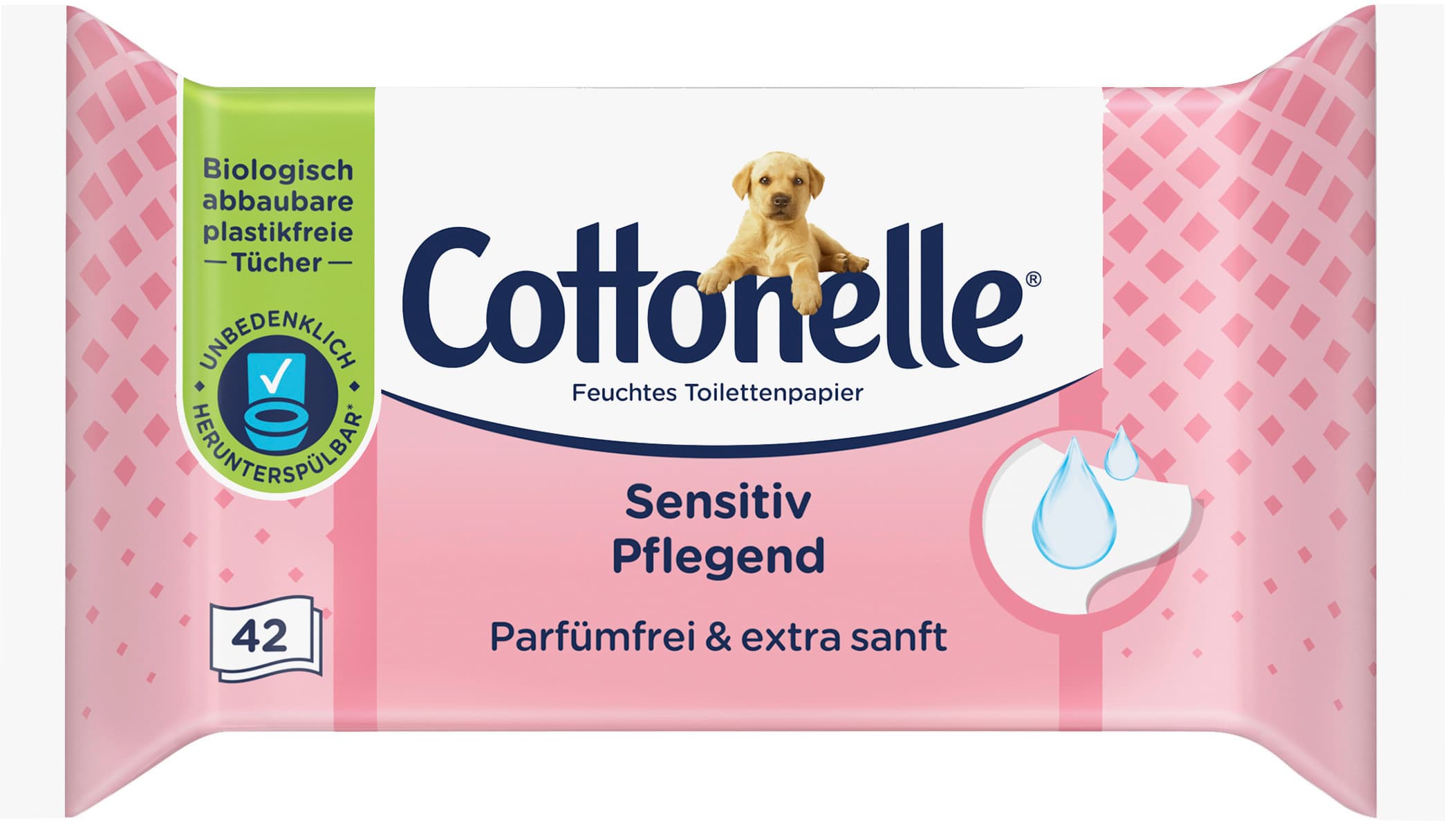 Cottonelle Feuchtes Toilettenpapier Sensitiv Pflegend