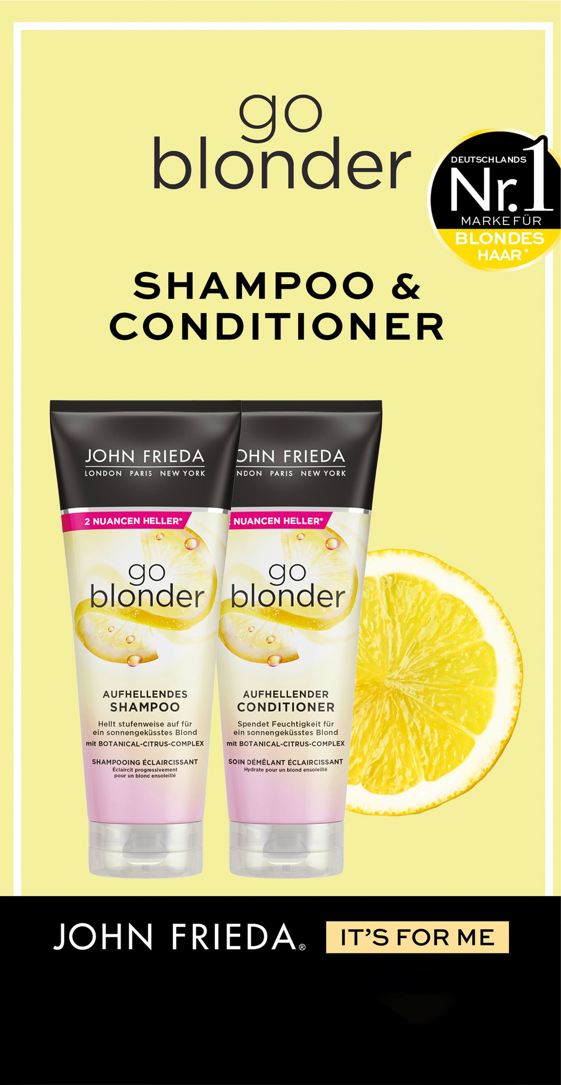 John Frieda Sheer Blonde Duo Go Blonder Shampoo + Condtioner