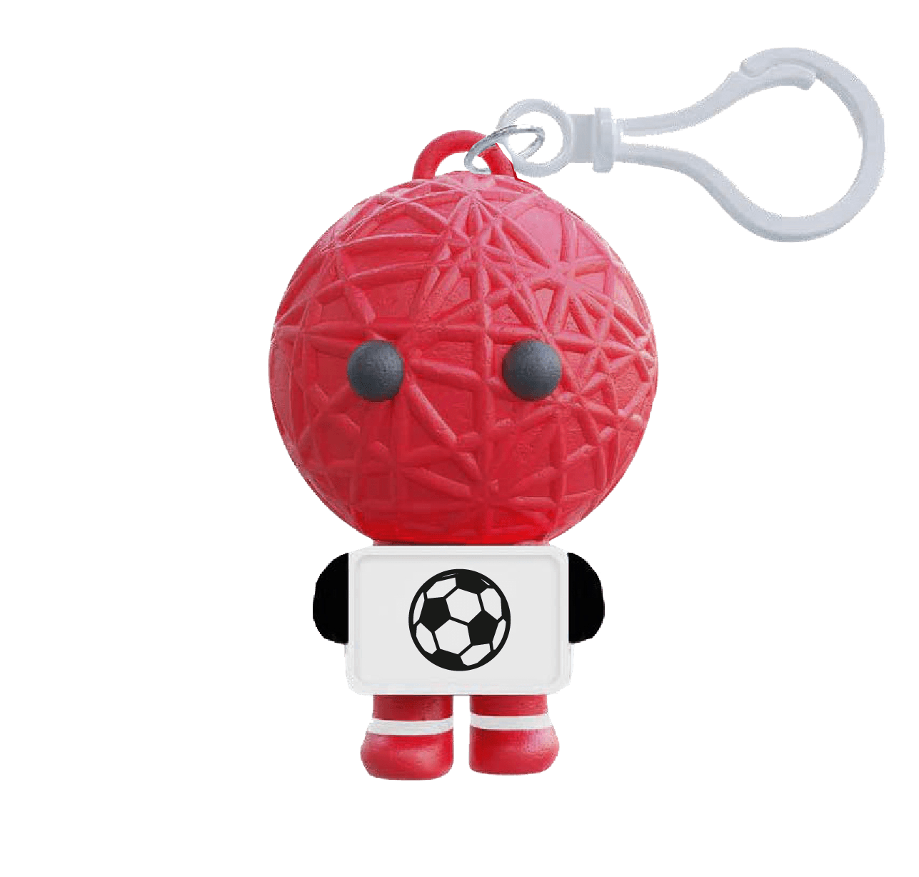 H&H Stress Doll FUSSBALLFAN ROT-WEISS