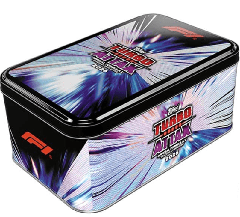 TOPPS F1 Turbo Attax 2026/27 Super Tin mit 73 Karten und exklusiven Karten