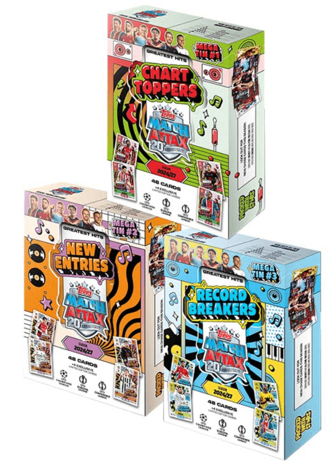 Topps Match Attax UEFA Club Competitions 2026/27 Mega Tin Greatest Hits mit 52 Karten 1 Stück, sortiert