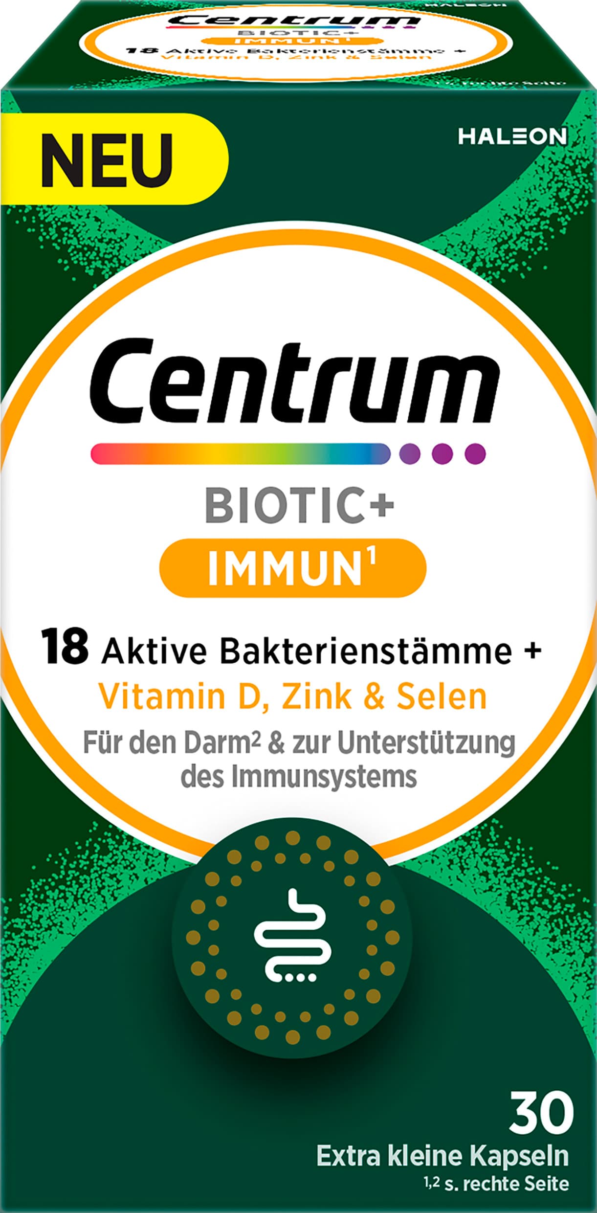 Centrum BIOTIC+ IMMUN Milchsäurebakterien & Vitamine 30 Kapseln