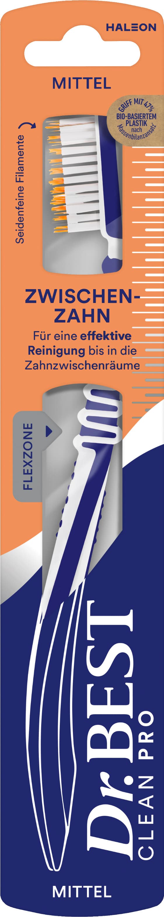 Dr.BEST Zwischenzahn mittel Zahnbürste