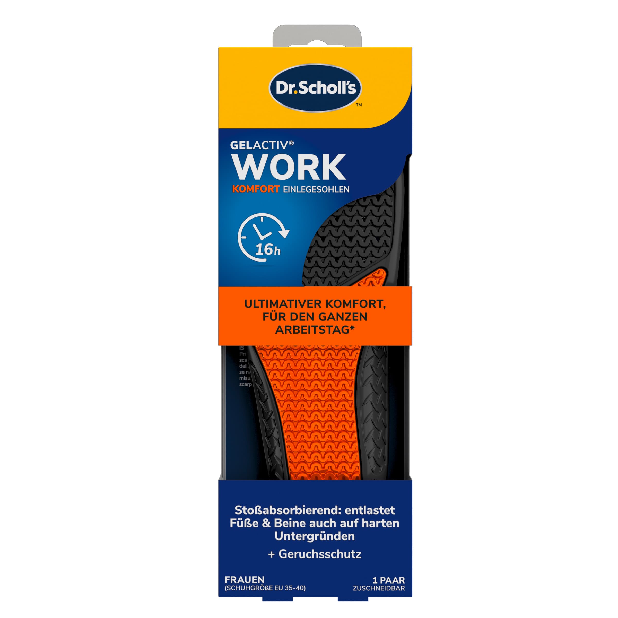 Scholl GelActiv Einlegesohlen WORK Größe S 35,5-40,5