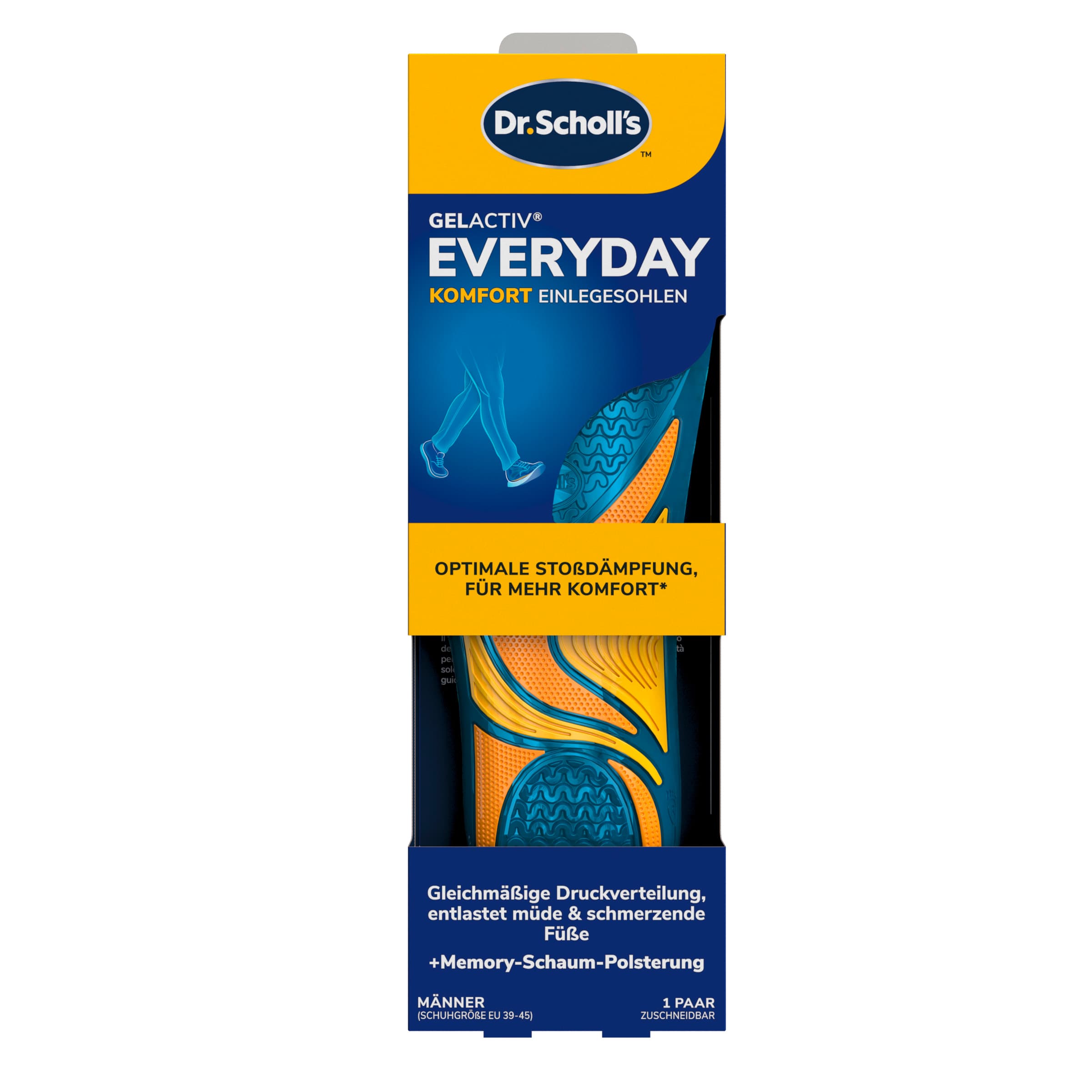 Scholl GelActiv Einlegesohlen EVERYDAY Größe L 40-46,5