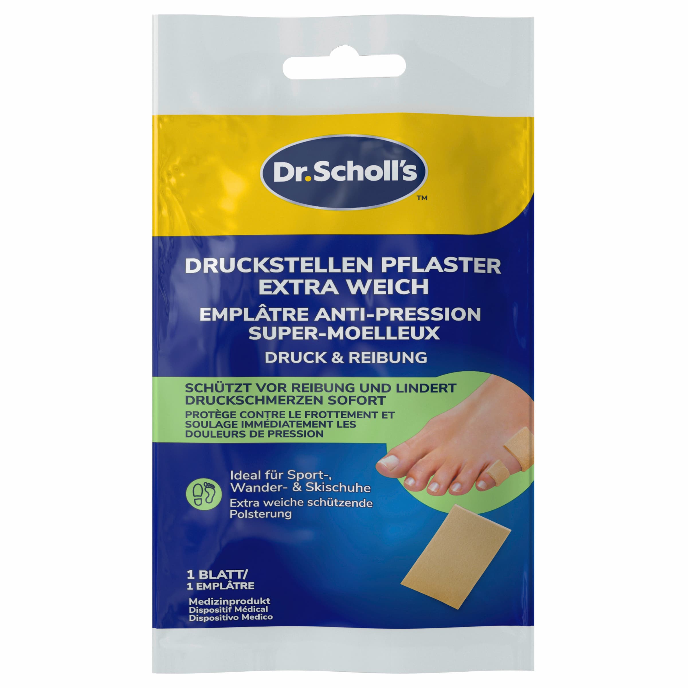 Scholl Druckstellen-Pflaster Extra Weich
