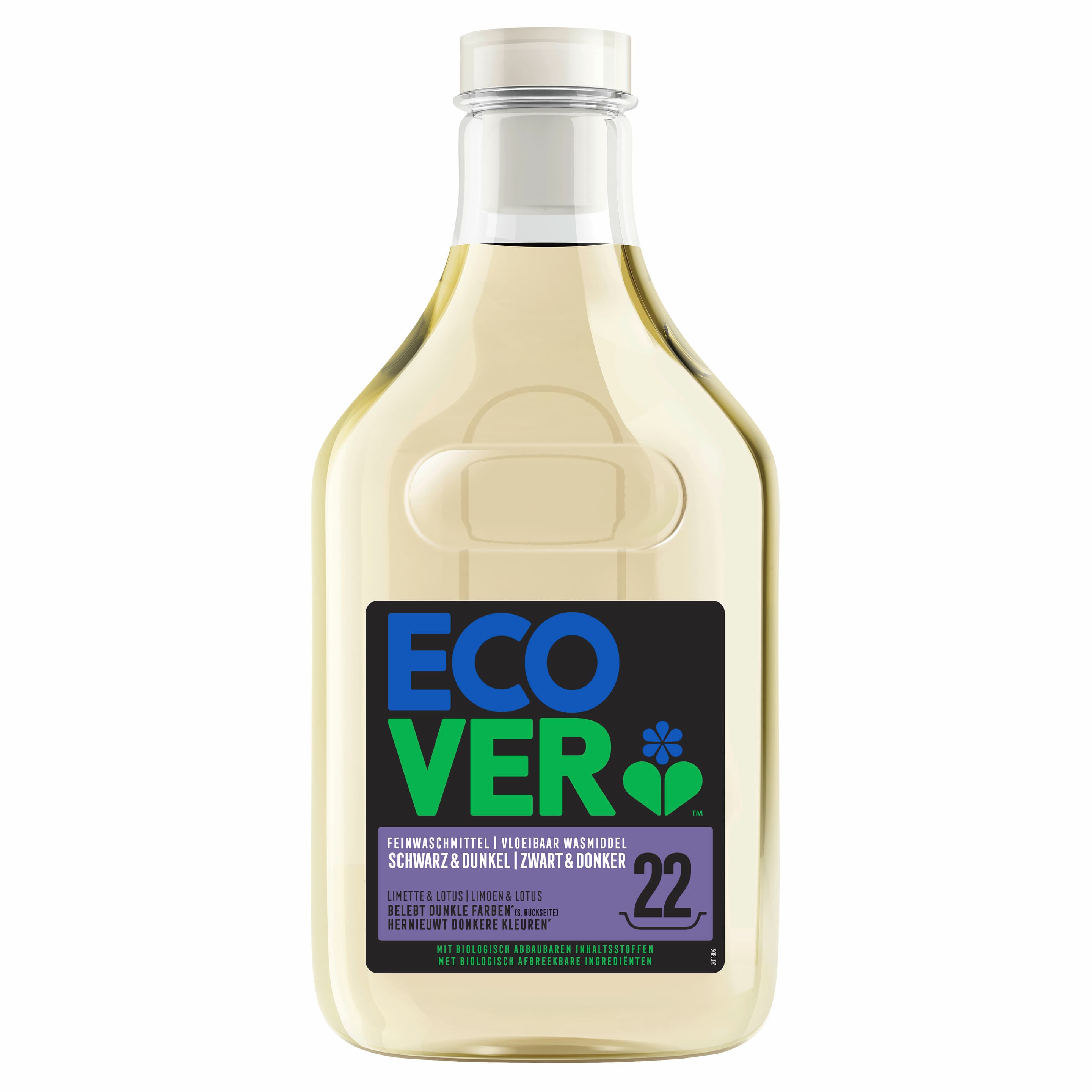 Ecover Waschmittel Schwarz & Dunkel Limette & Lotus