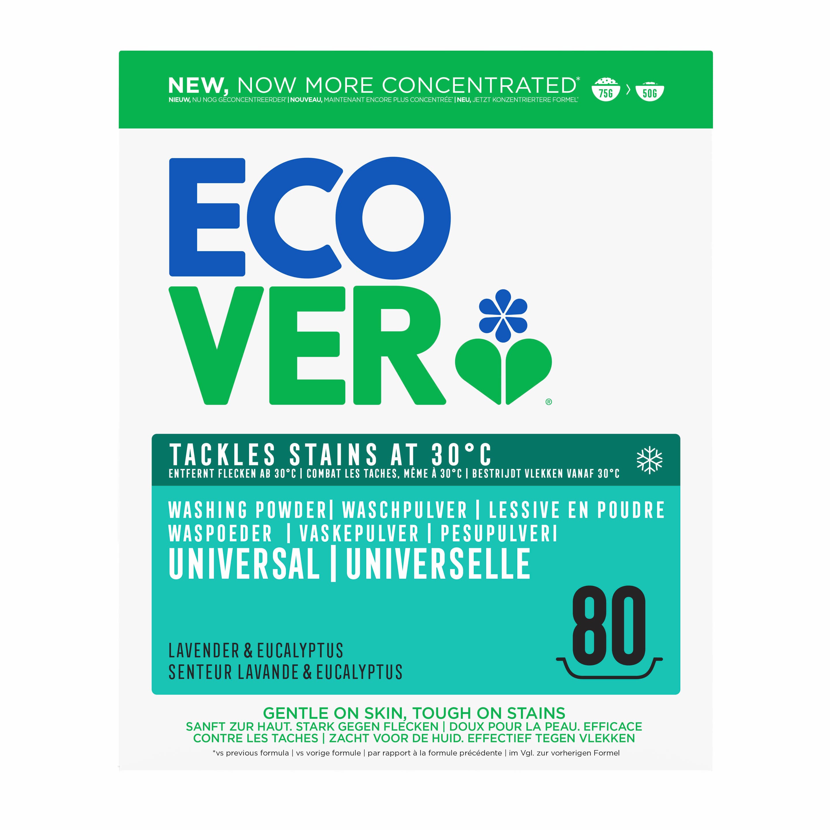 Ecover Waschpulver Konzentrat Universal 80WL