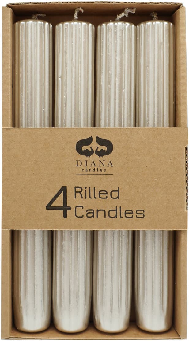 DIANA CANDLES Tafelkerzen Rillen