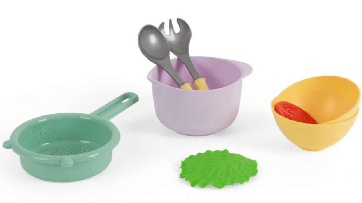 dantoy - Salat-Set in Geschenkbox – Spiellebensmittel für Kinder ab 2 Jahren